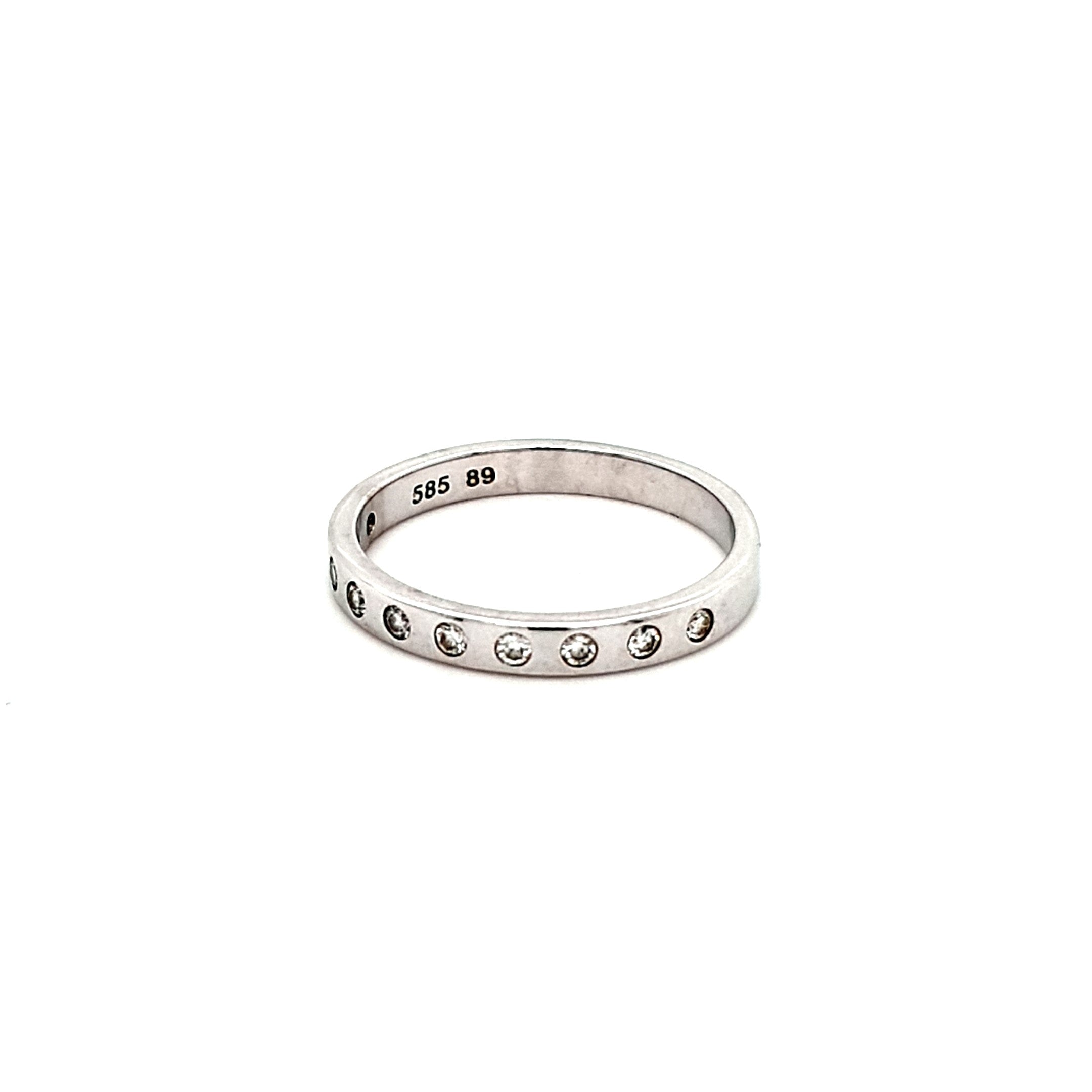 Vandenberg Ring Weiß Gold 585 14 kt Brillanten Zertifikat