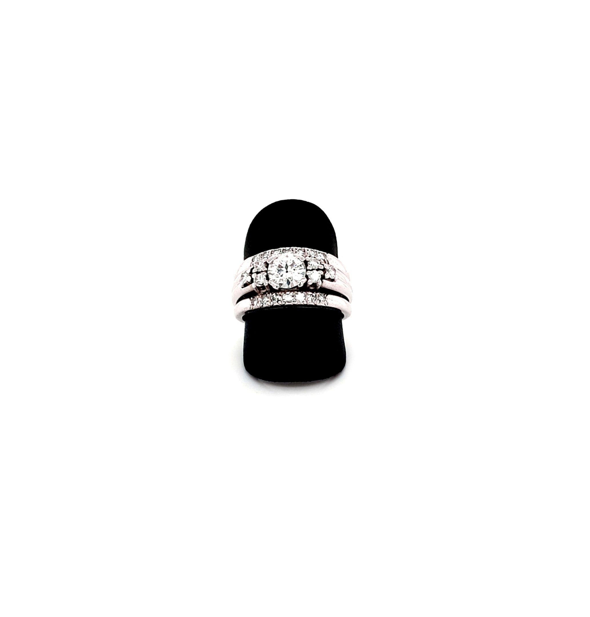 Ring Weiß Gold 585 14 kt Brillanten 1,7 ct Damen