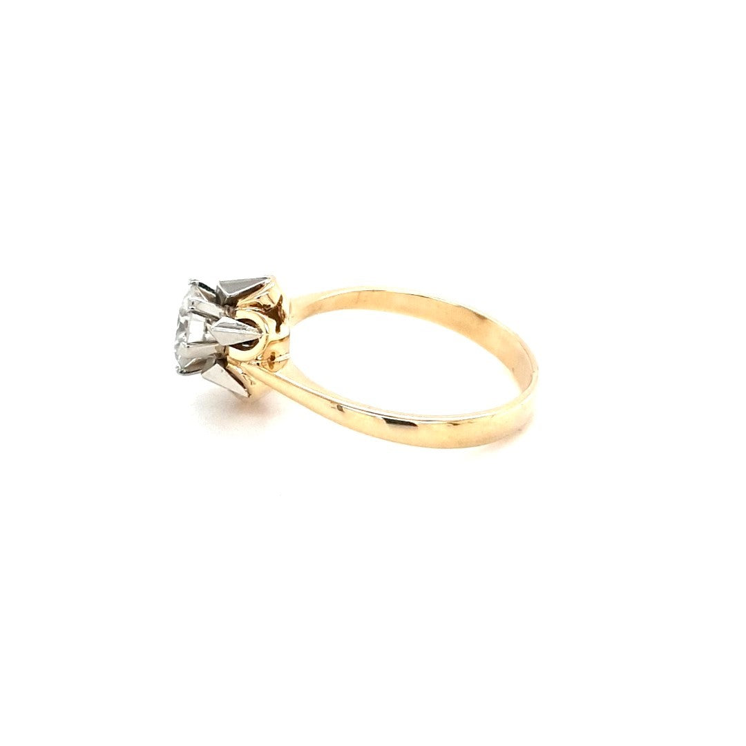 Ring Gold 585 14 kt 1 Brillant 0,75 ct Damen Geschenk