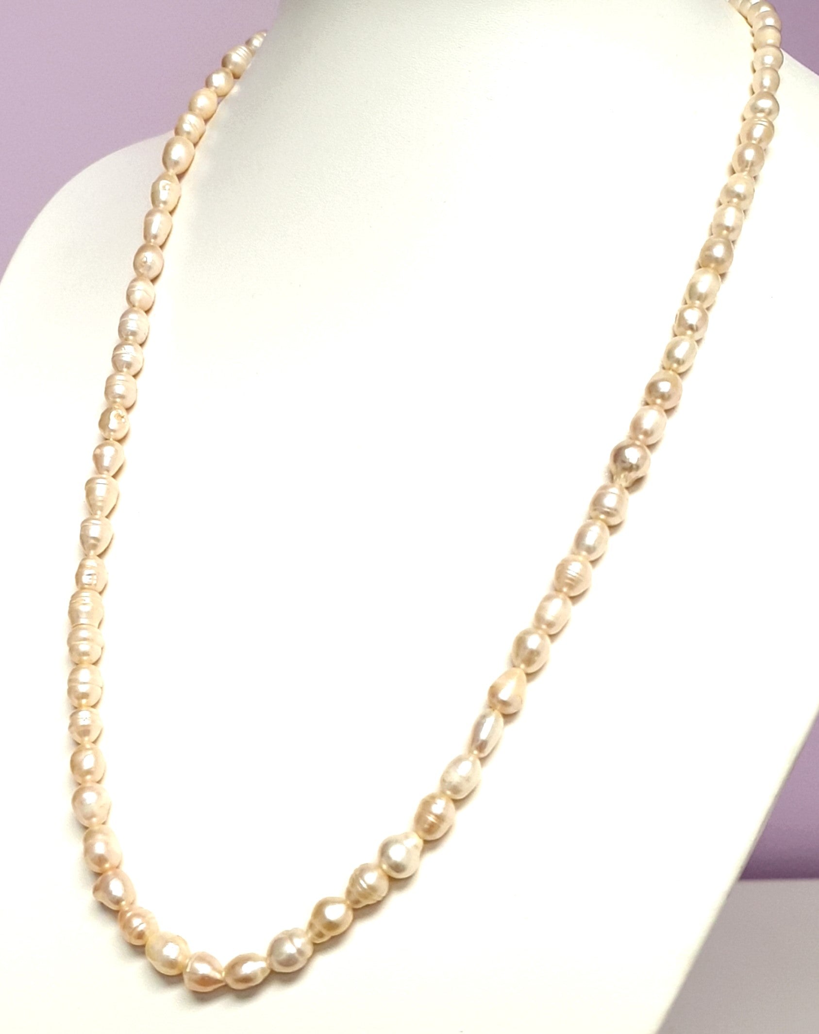 Perlen Kette Silber 925 Schmuck