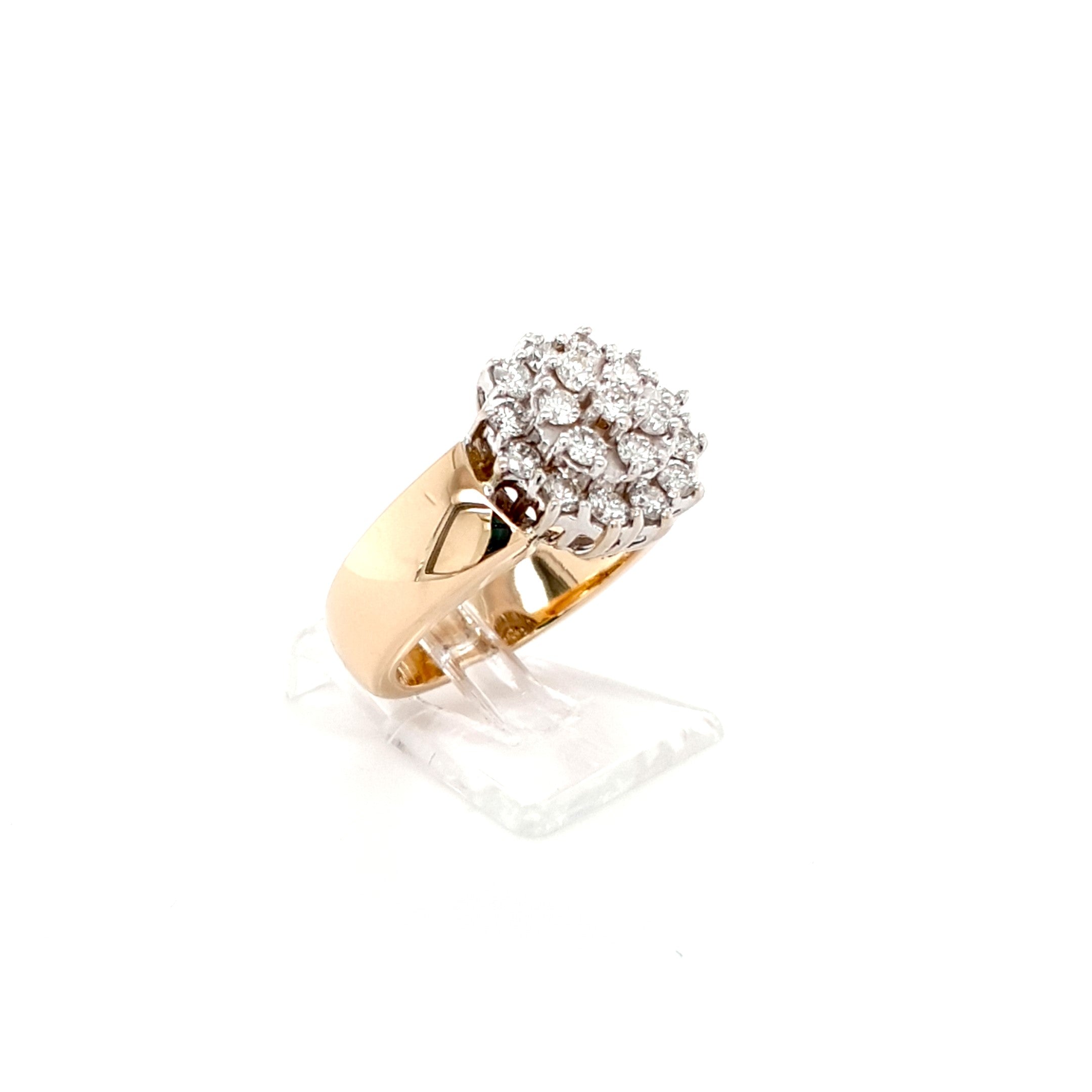 Ring Gold 19 Brillanten 585 14 kt Damen Geschenk