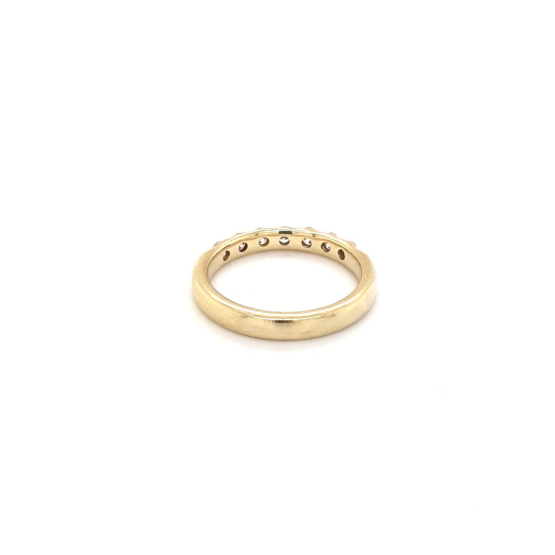 Damen Ring Gelbgold 585 14 kt. 9 Brillanten Größe 60 Schmuck 204372