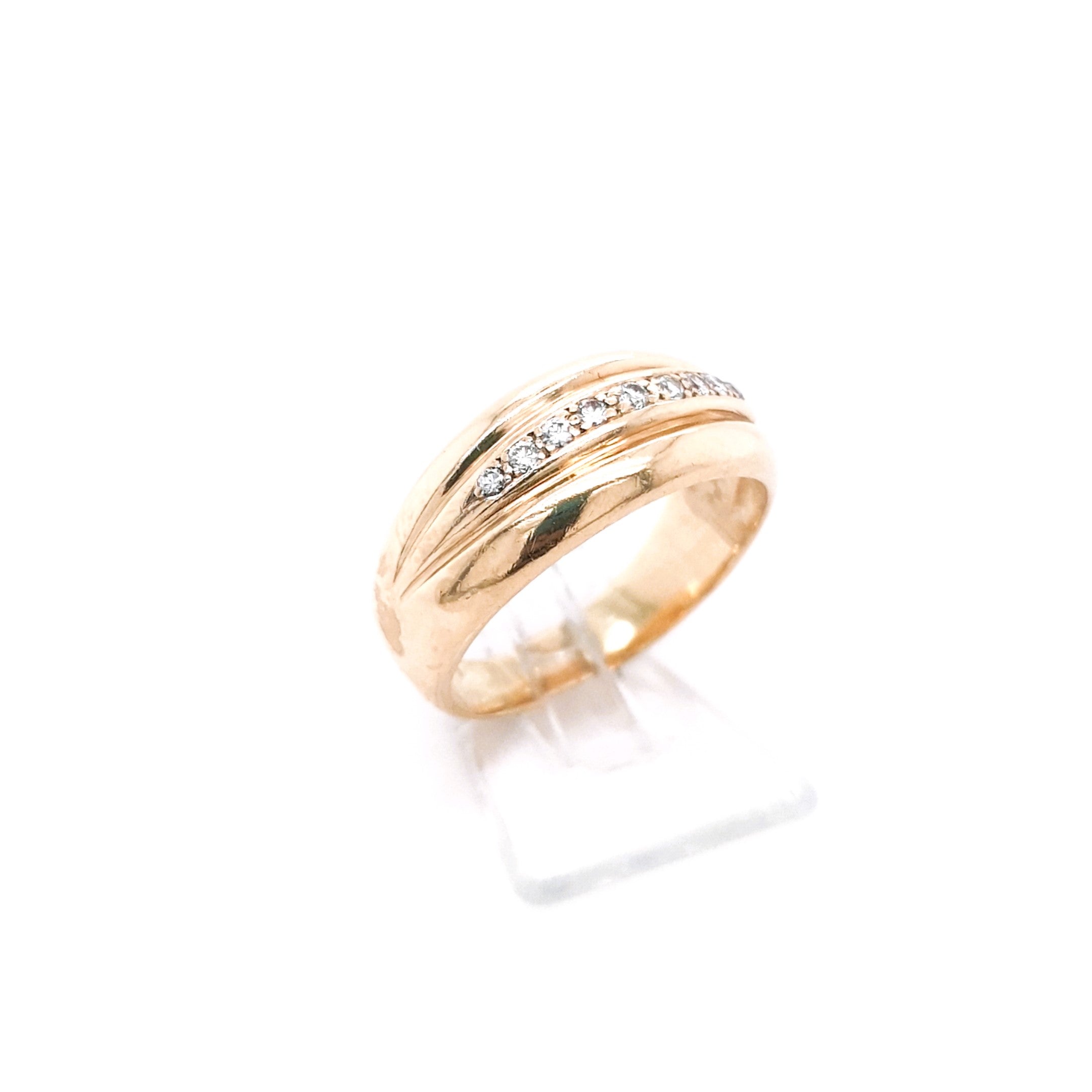 Damen Ring 585 14 kt Gelbgold Brillanten *57* Schmuck Geschenk