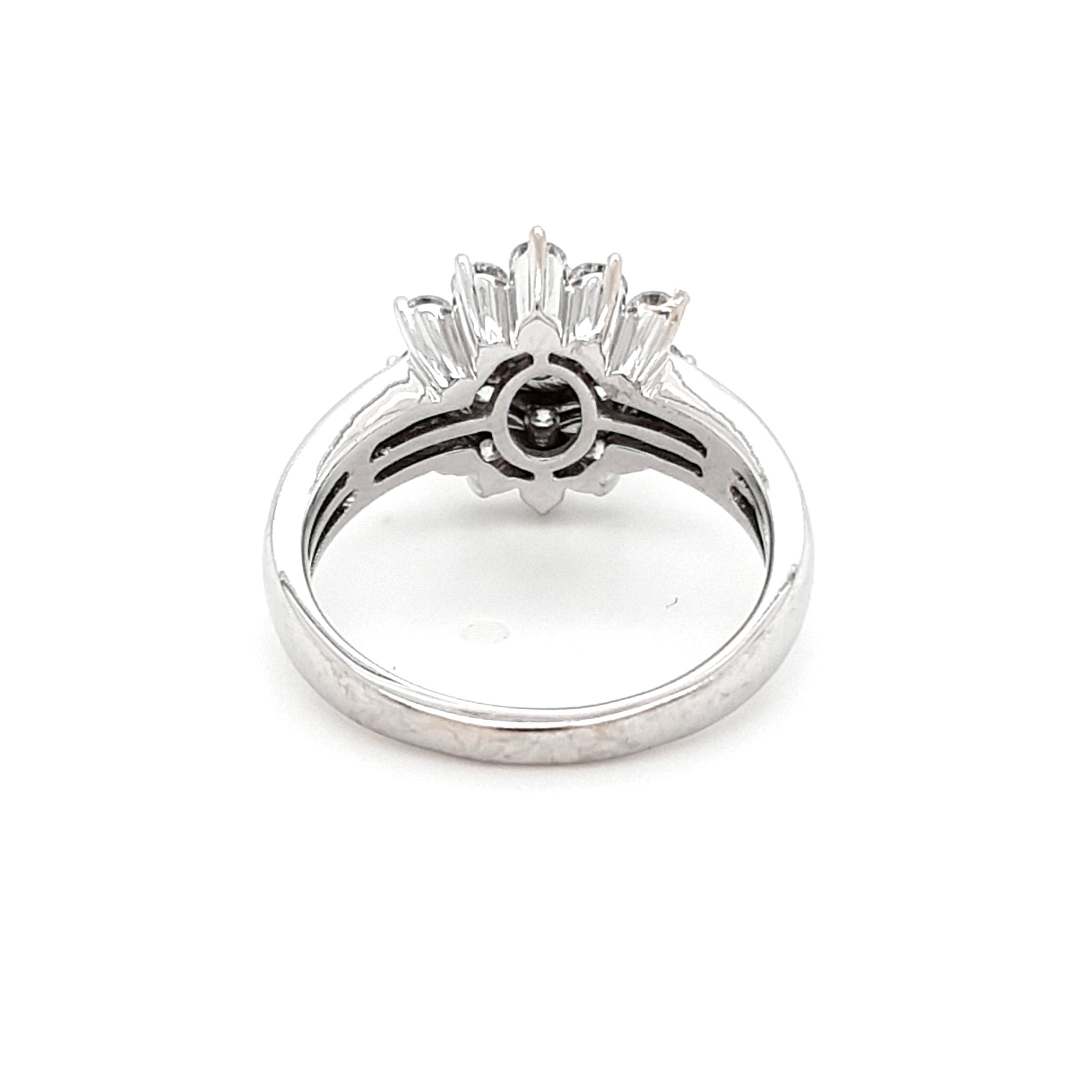 Ring Weißgold 585 14 kt Brillanten 0,95 ct Damen Schmuck Geschenk