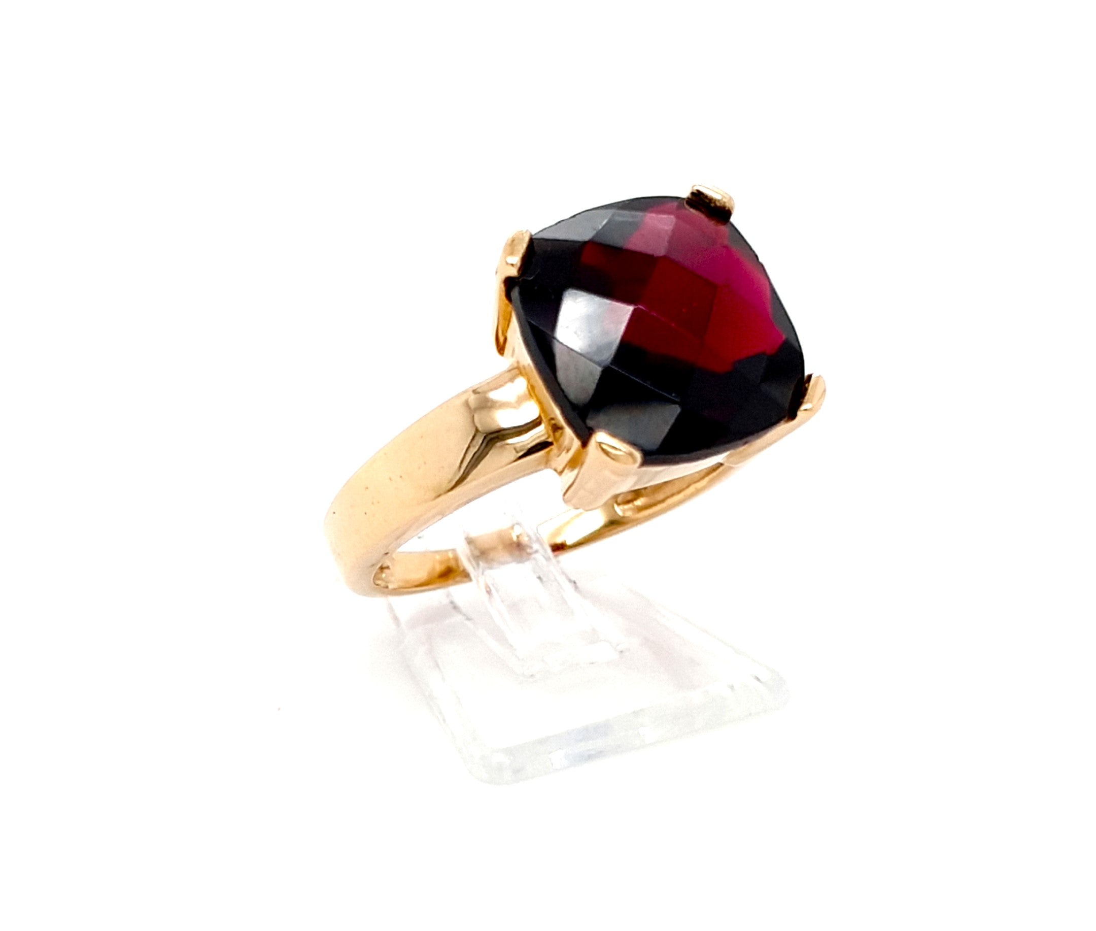 Ring Gold 585 14 kt Schmuckstein Rot