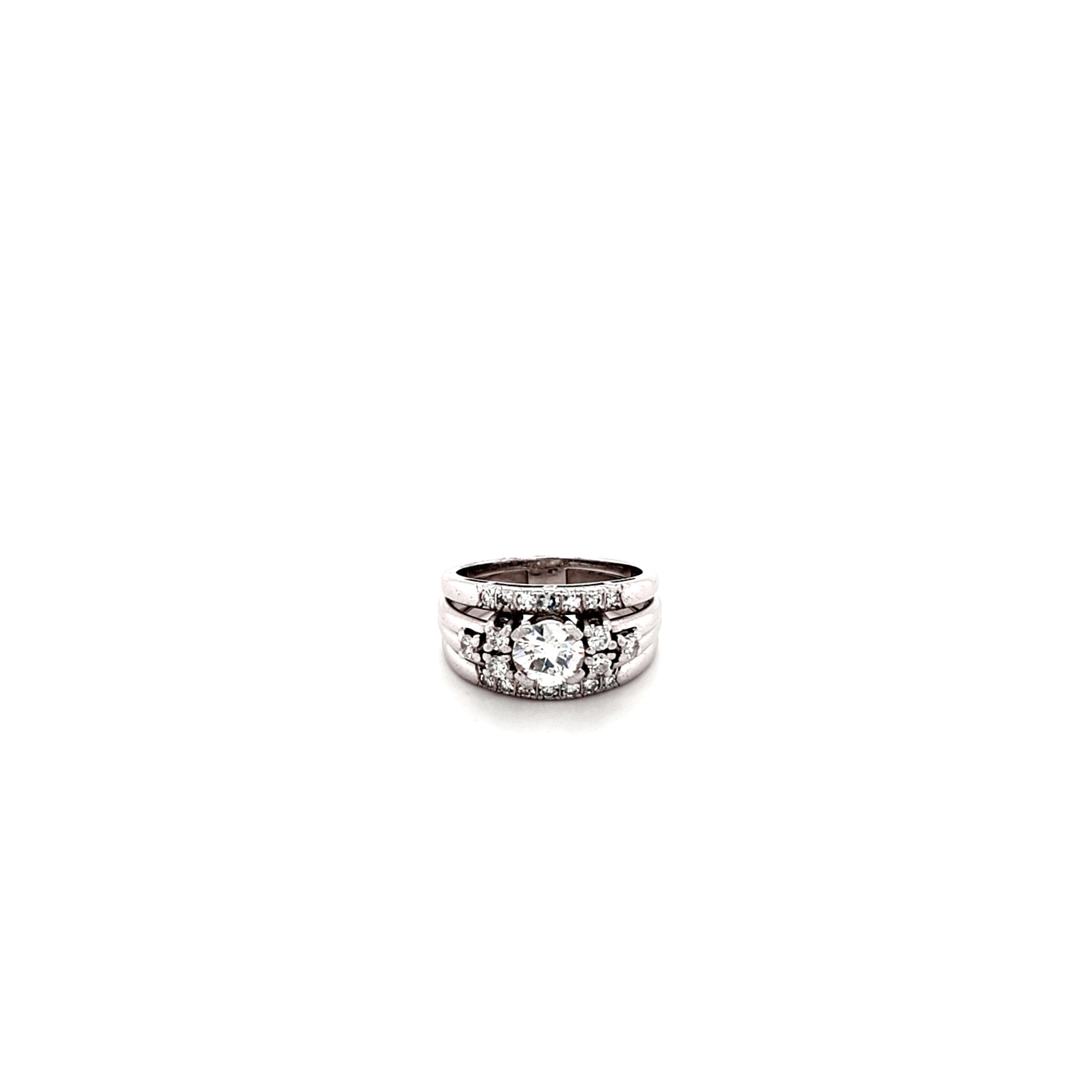 Ring Weiß Gold 585 14 kt Brillanten 1,7 ct Damen
