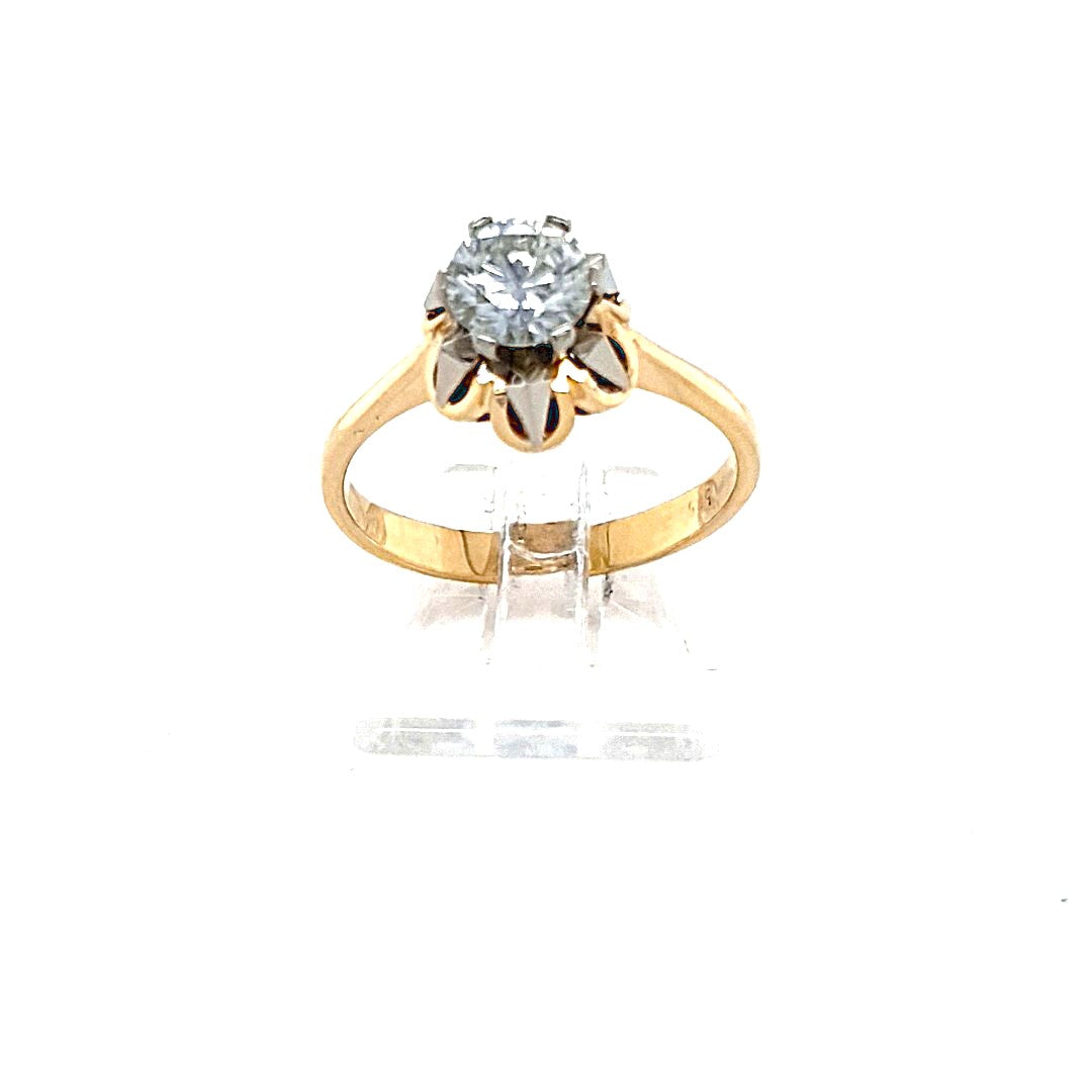 Ring Gold 585 14 kt 1 Brillant 0,75 ct Damen Geschenk
