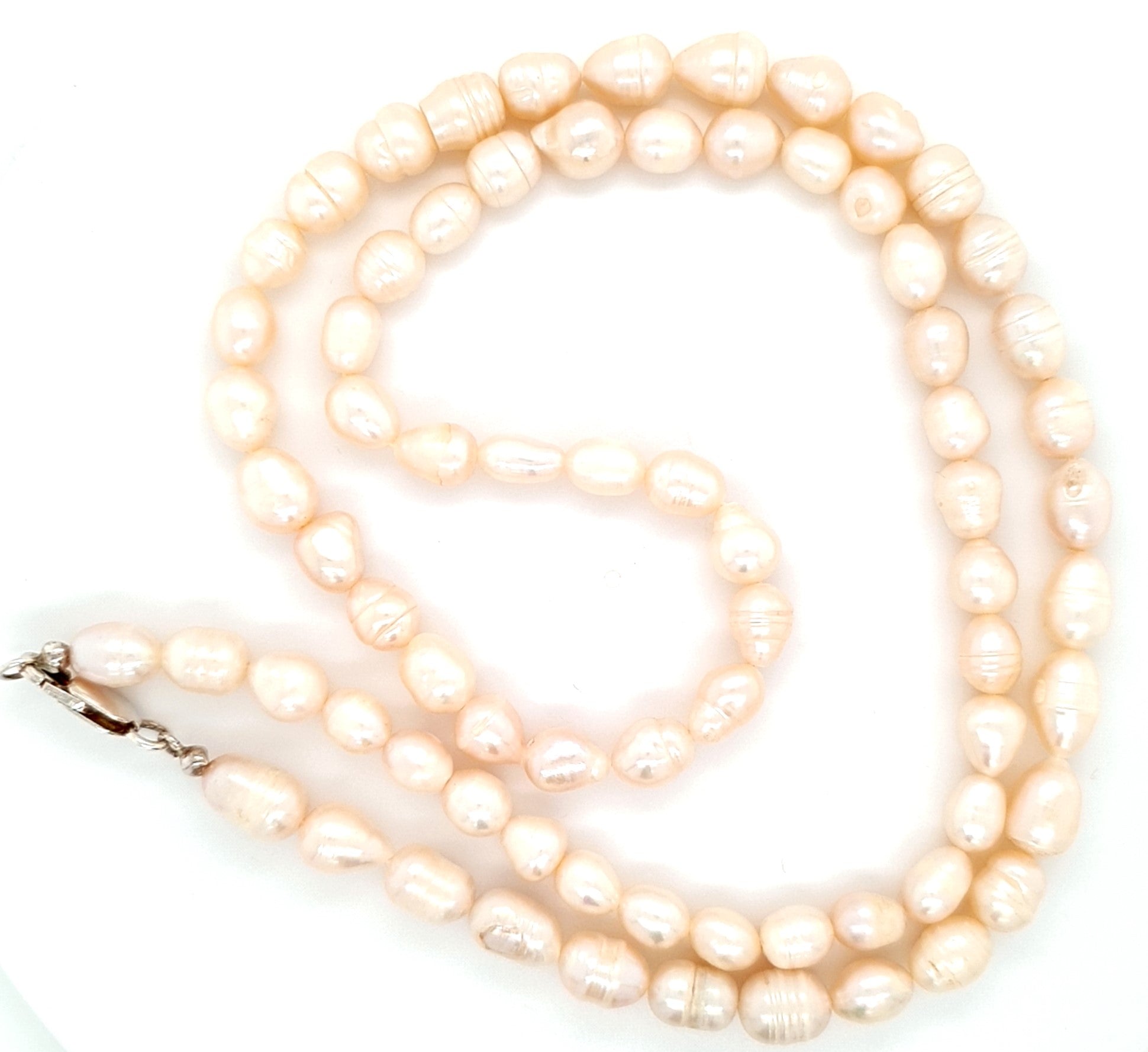 Perlen Kette Silber 925 Schmuck