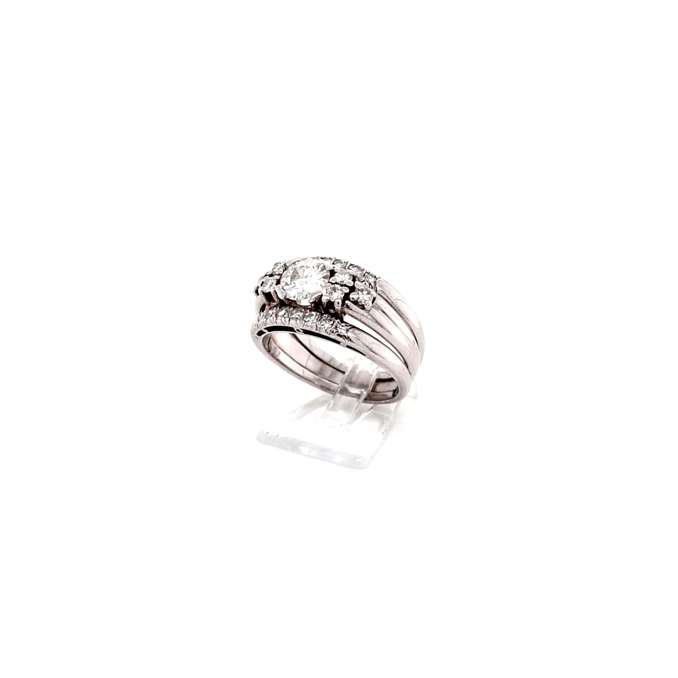 Ring Weiß Gold 585 14 kt Brillanten 1,7 ct Damen