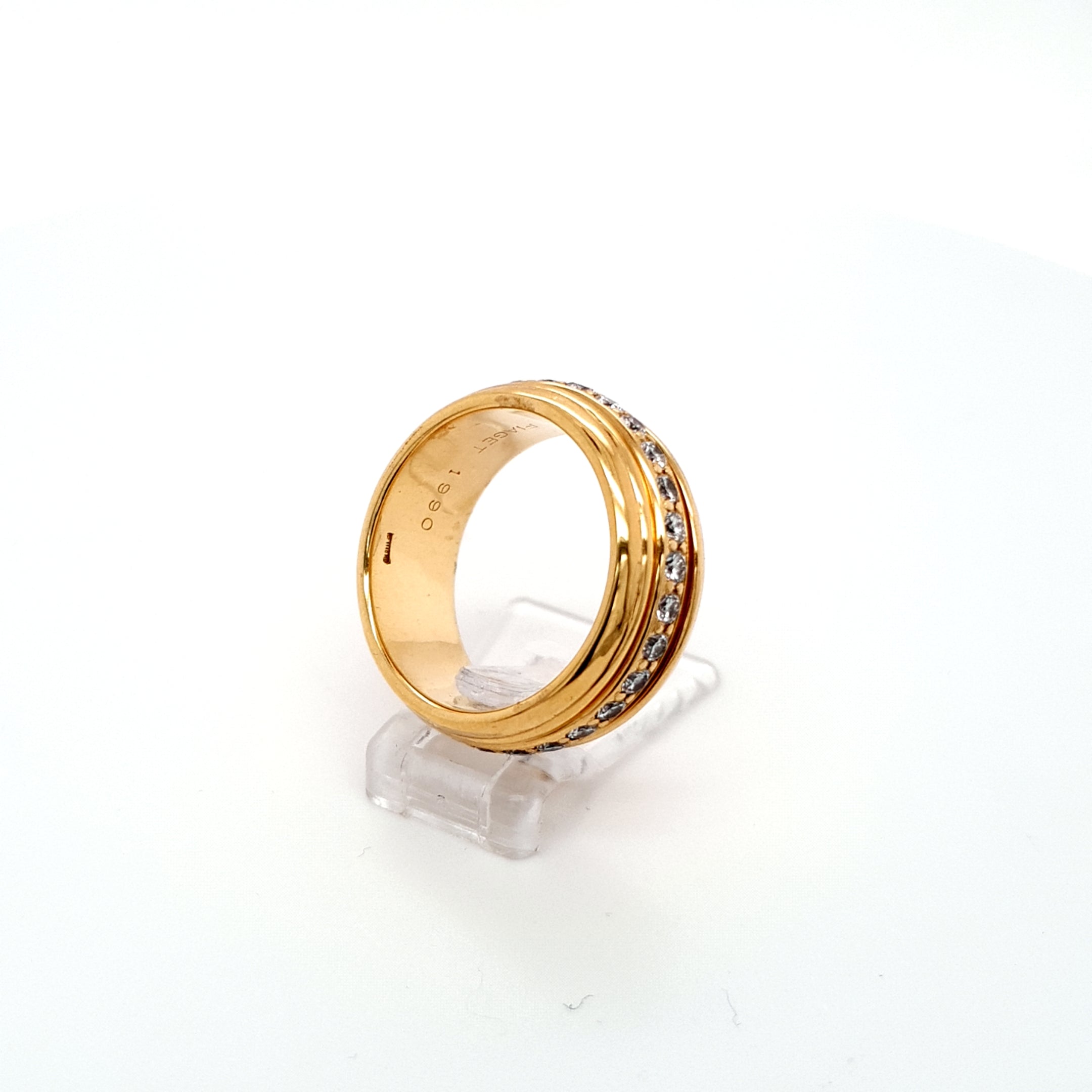 Damen Ring Piaget Possession Memory Gelbgold 750 18 kt 30 Brillanten *52*