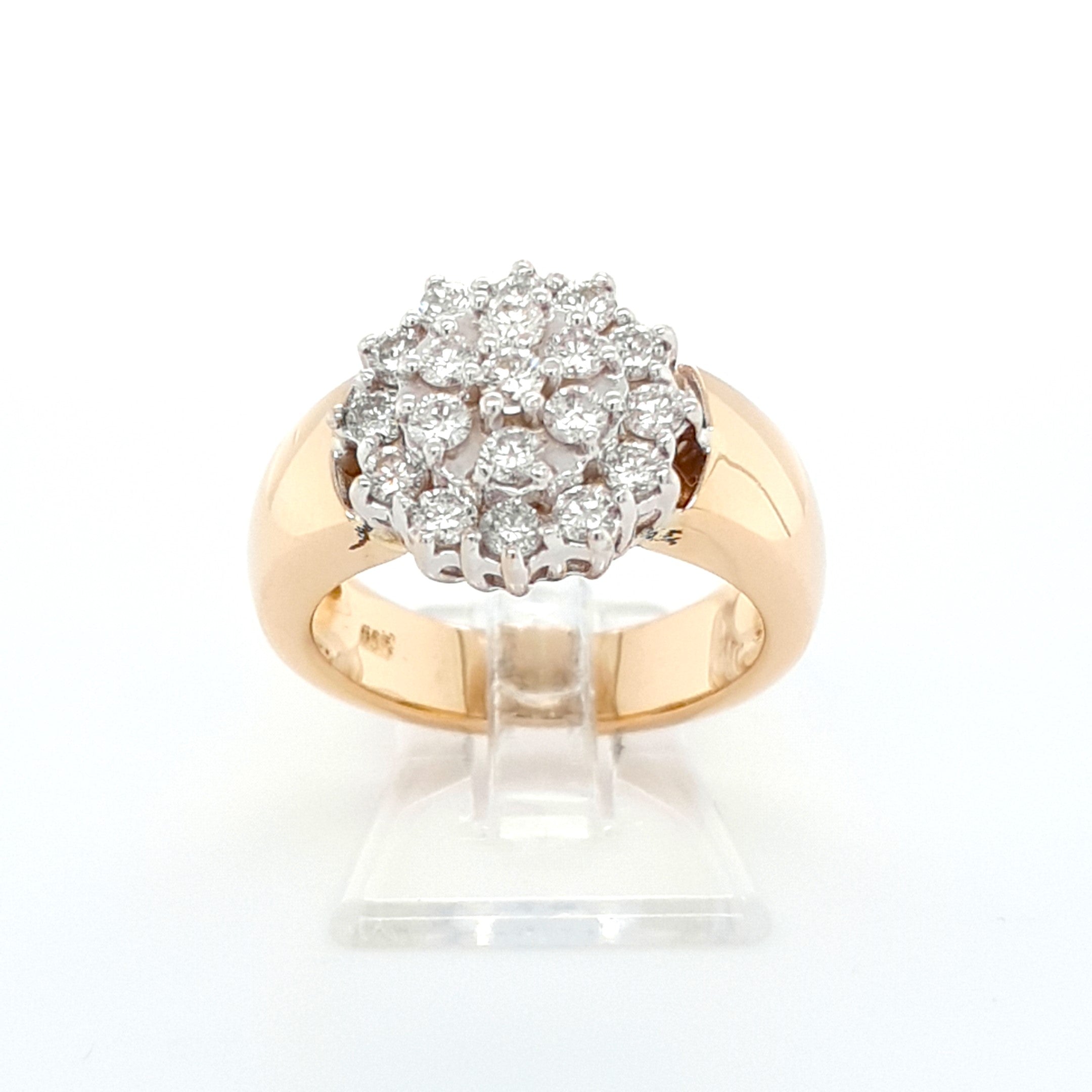 Ring Gold 19 Brillanten 585 14 kt Damen Geschenk
