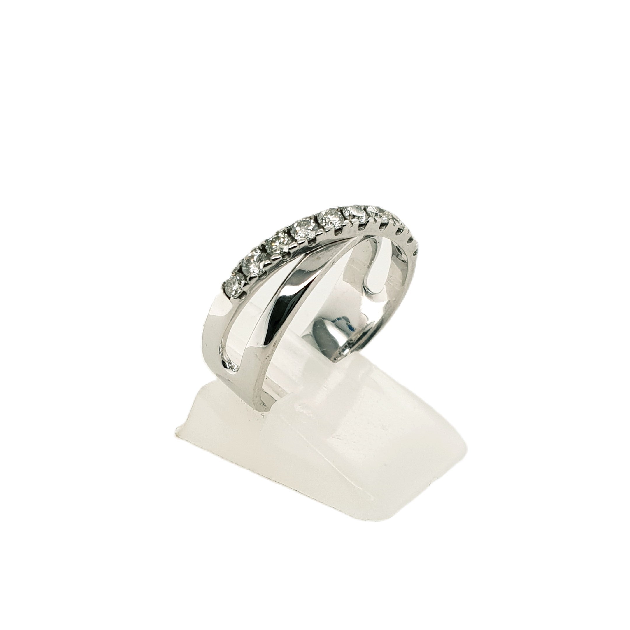 Brillant Weißgold Ring 585 14kt Gr.57