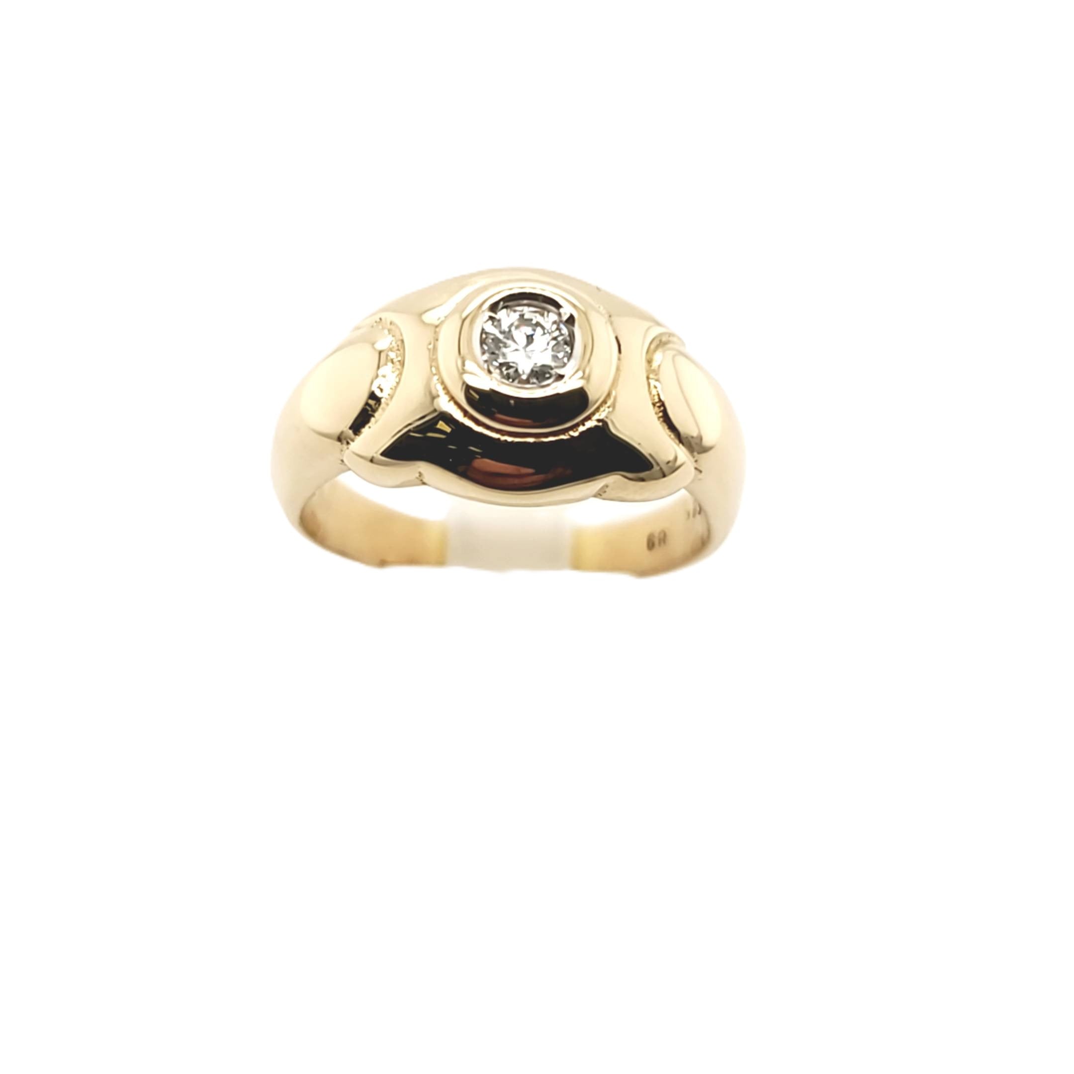 Ring Gelbgold 585/14kt Gr.60 Brillant