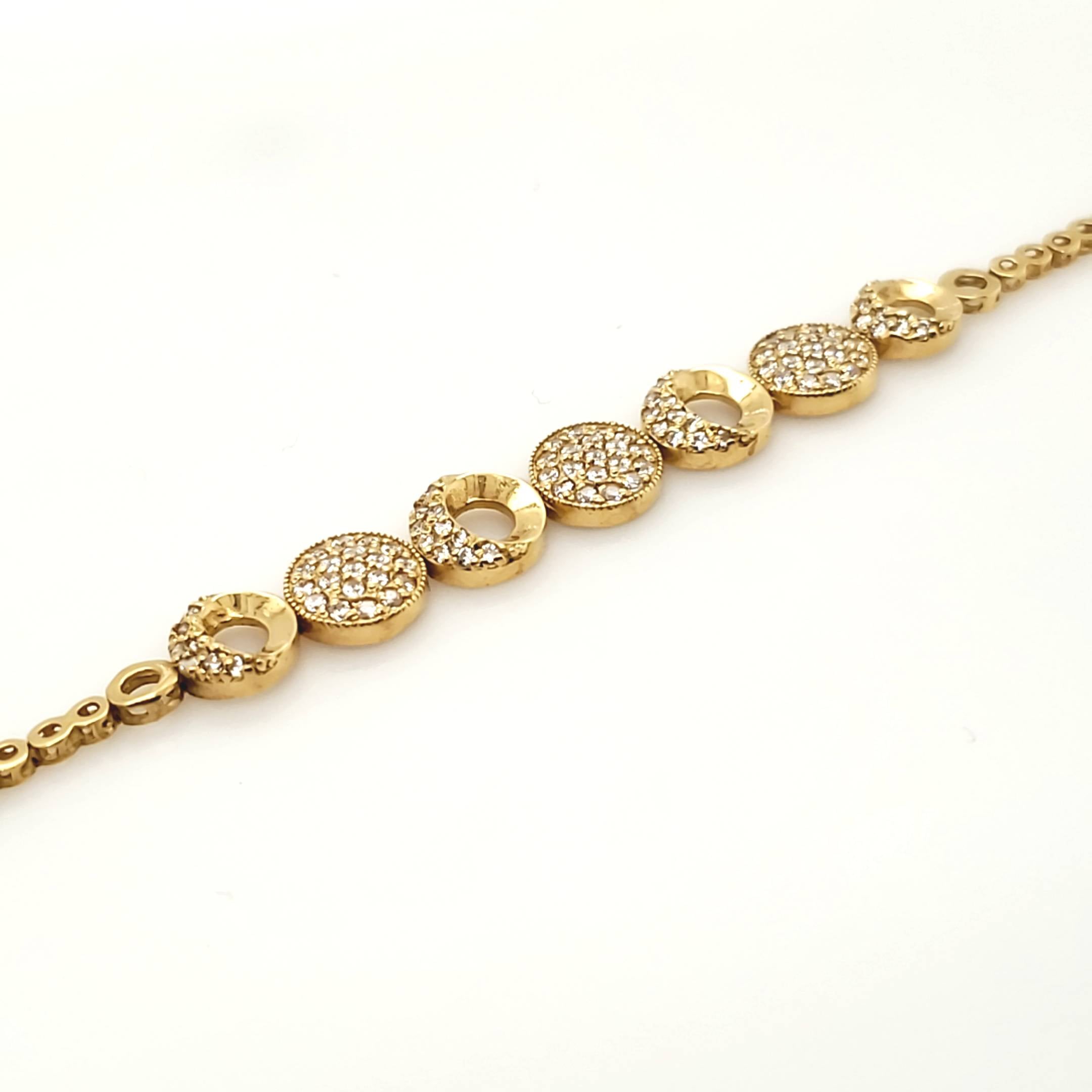 Armband Gelbgold 750 ca. 17,5cm