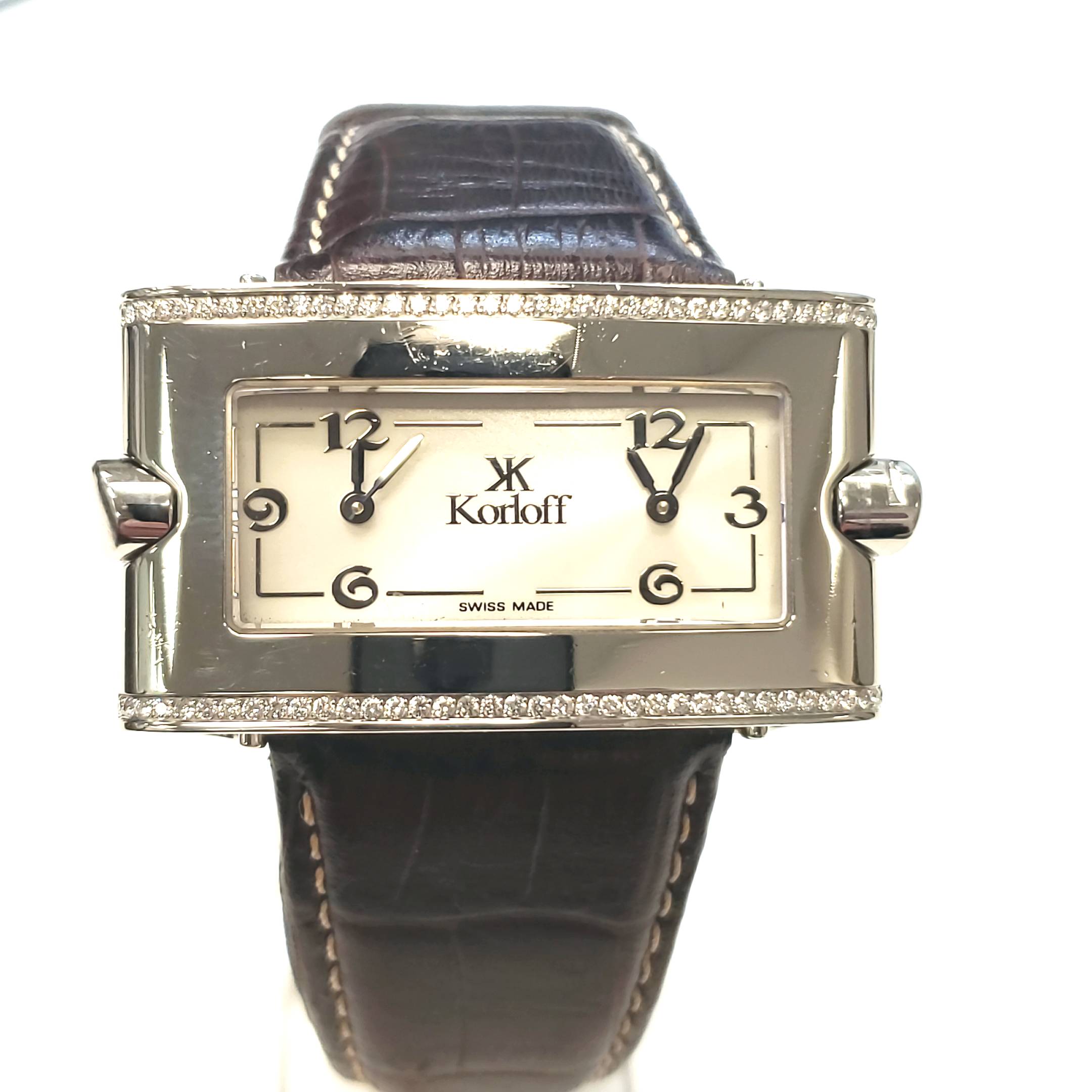 Korloff Duo Time Paris Referenz GKH2 Quarz 74 Brillanten