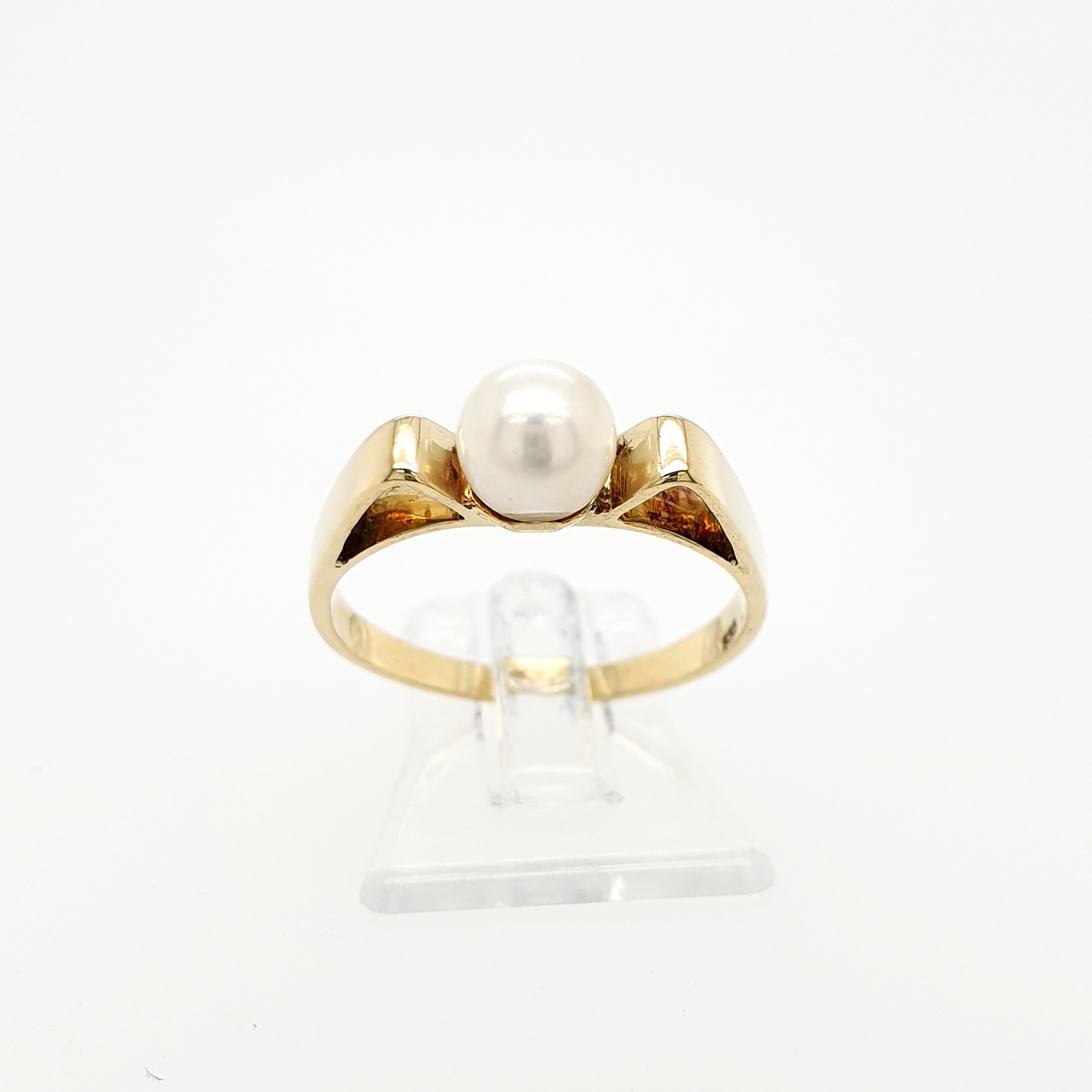 Perlen Ring 585 Gelbgold 14kt Gr.55