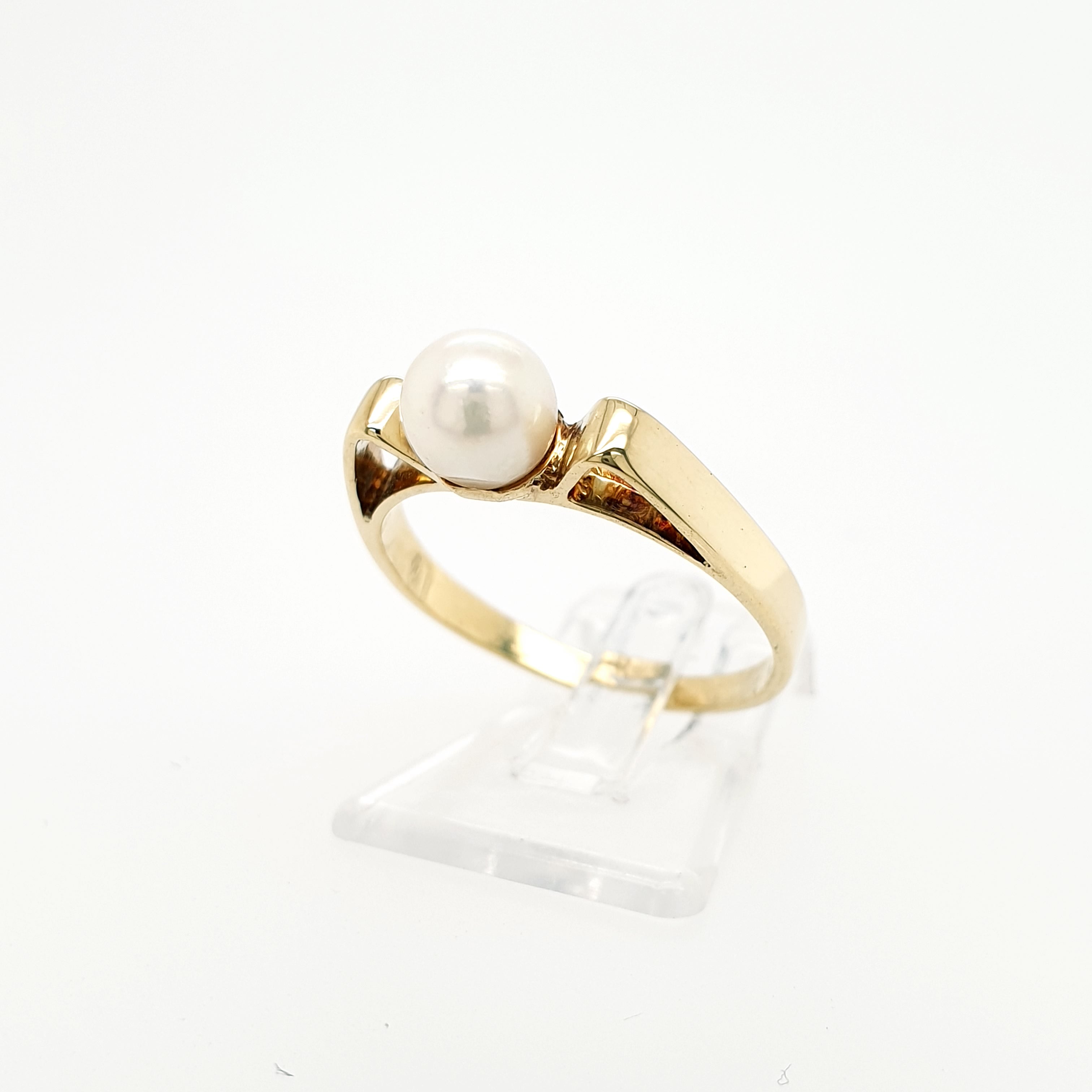Perlen Ring 585 Gelbgold 14kt Gr.55