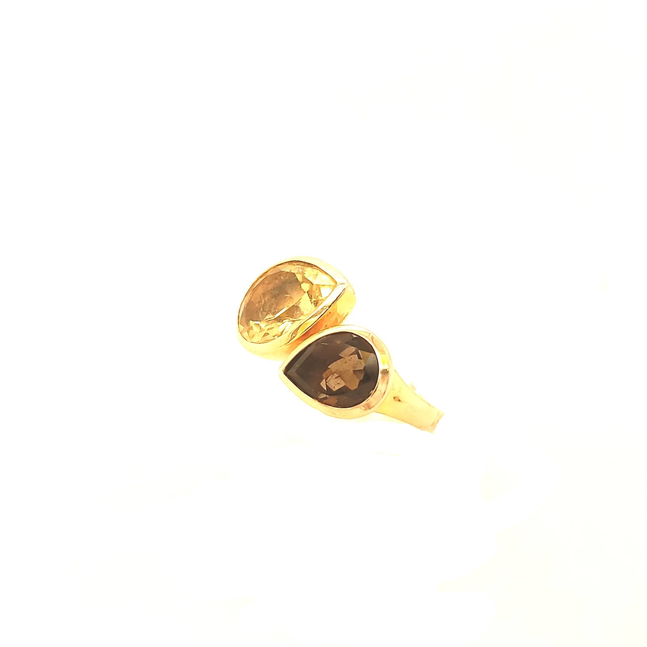Ring 925 Silber Vergoldet