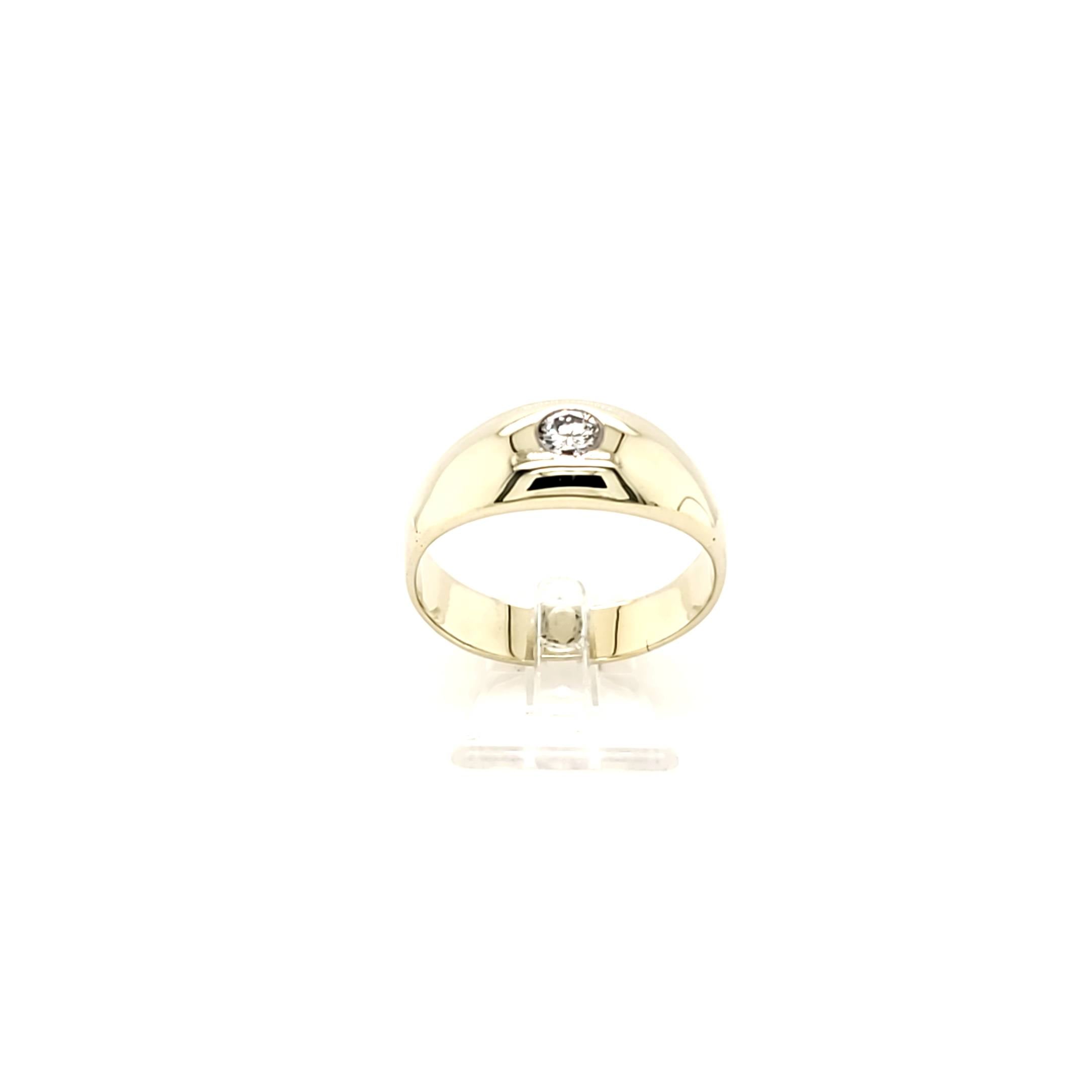 Brillantring Gelbgold 585 Gr.69
