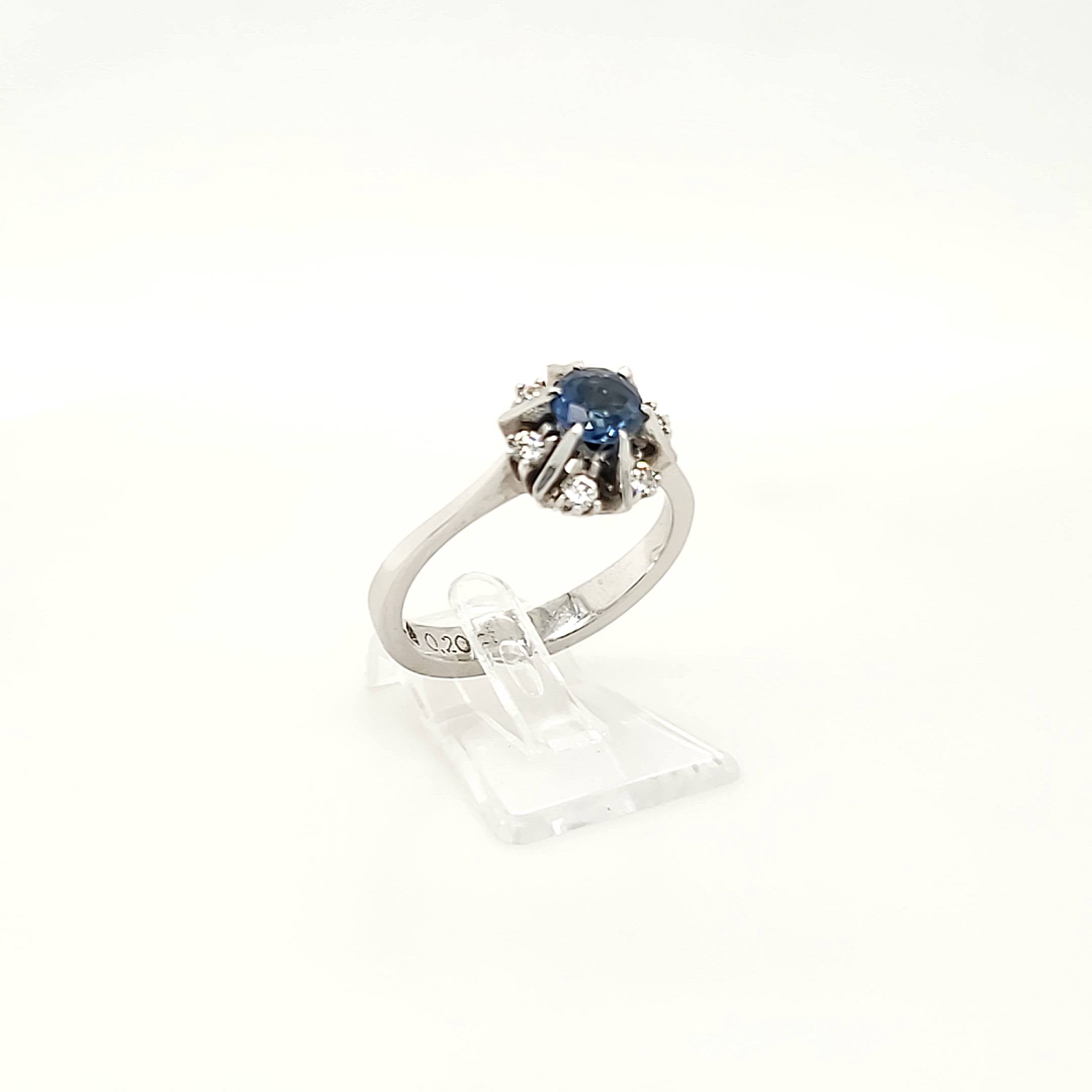 Ring Weißgold 750 Gr.55 Brillanten