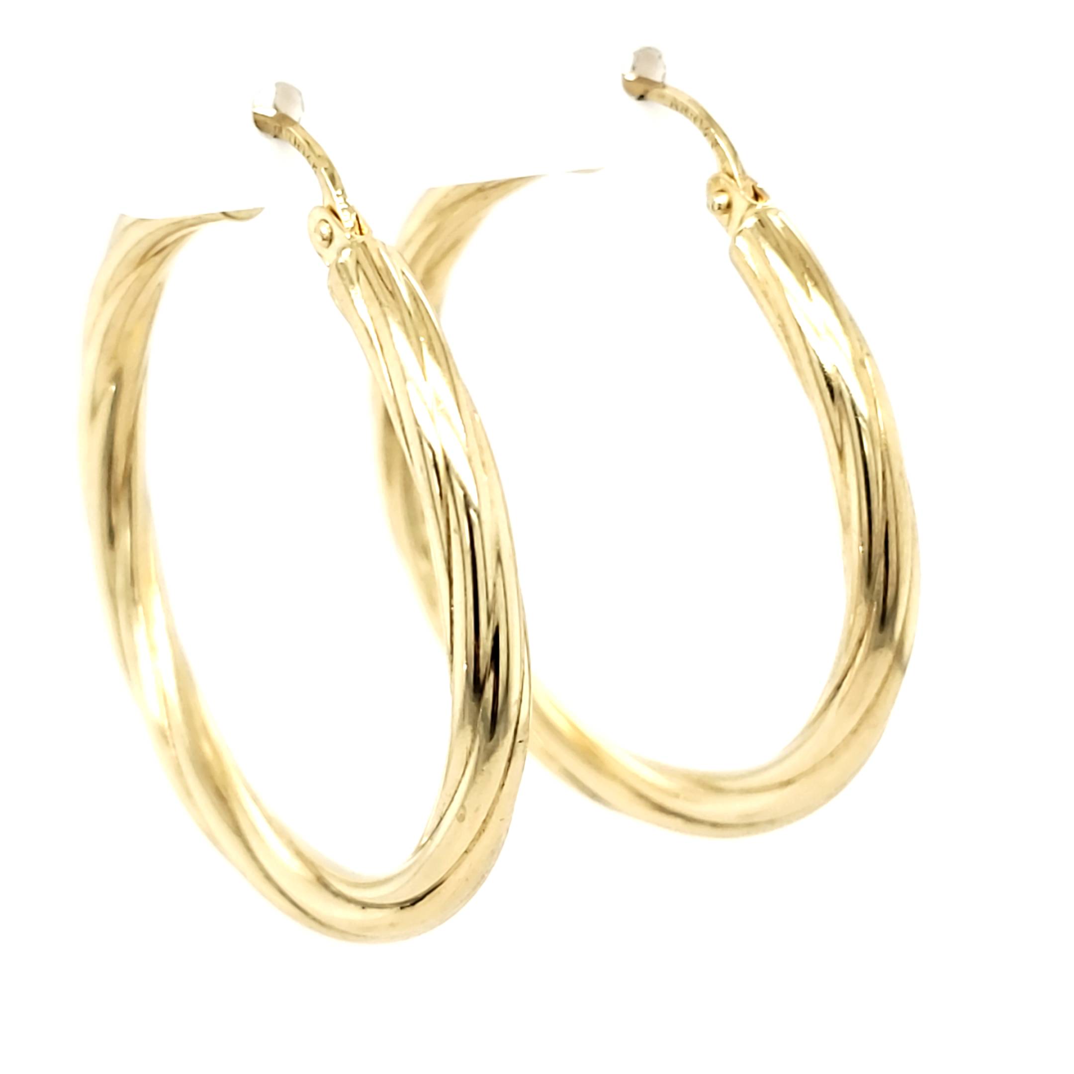 Creolen Ohrringe Gelbgold 585 14kt