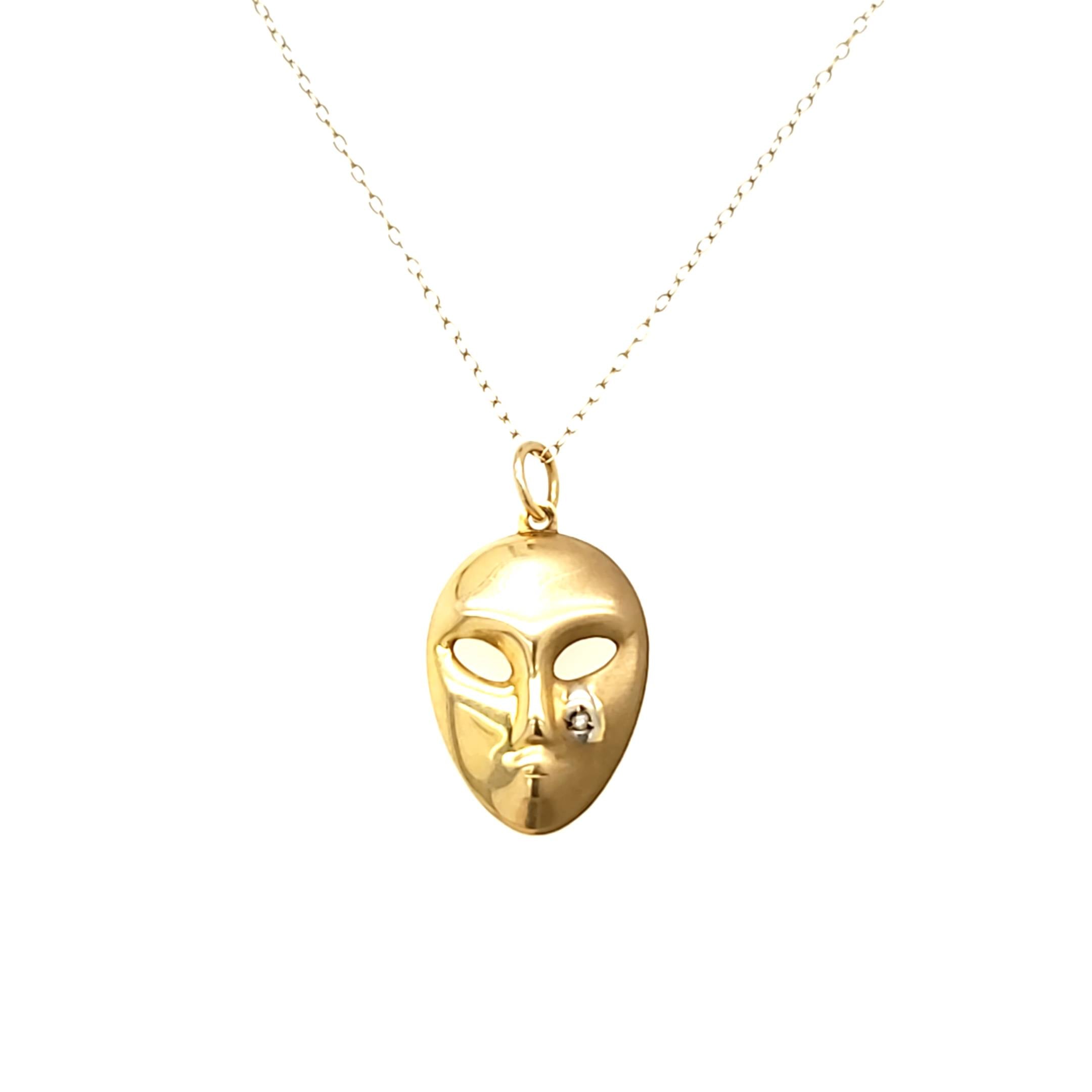 Halskette Gelbgold 585 mit Anhänger ca. 49cm