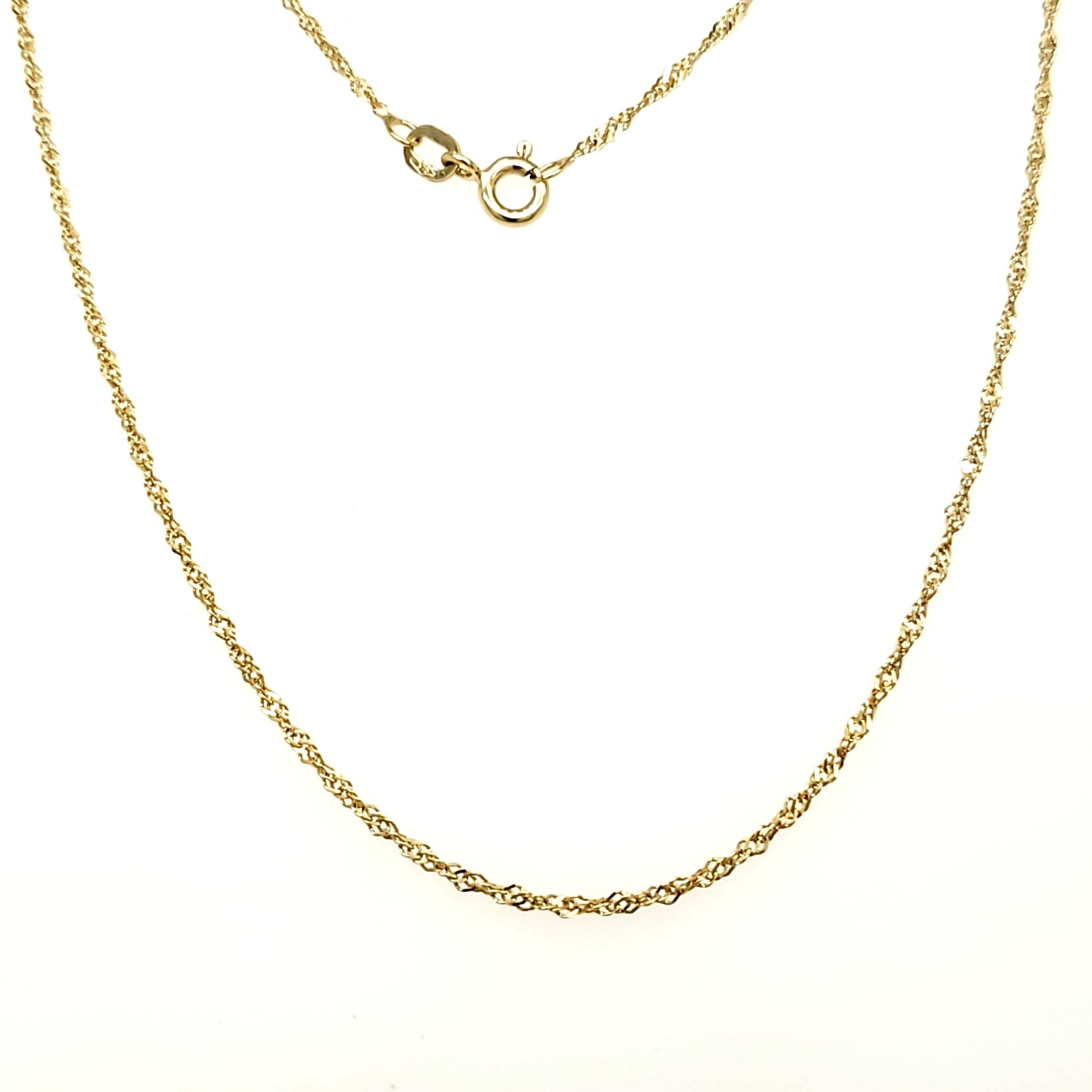 Kette Gelbgold 375 ca. 50cm
