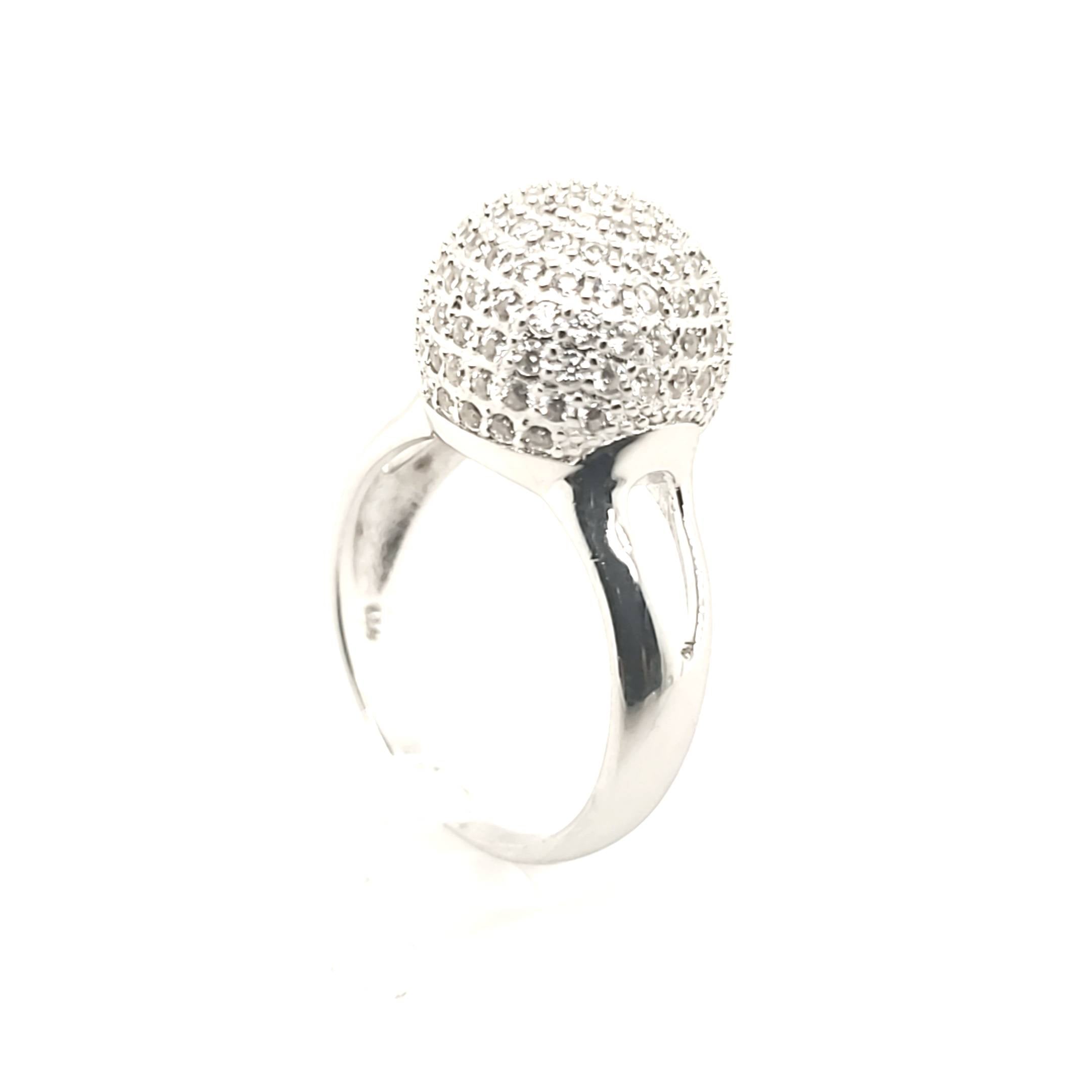 Ring Silber 925 Schmucksteine Gr.57