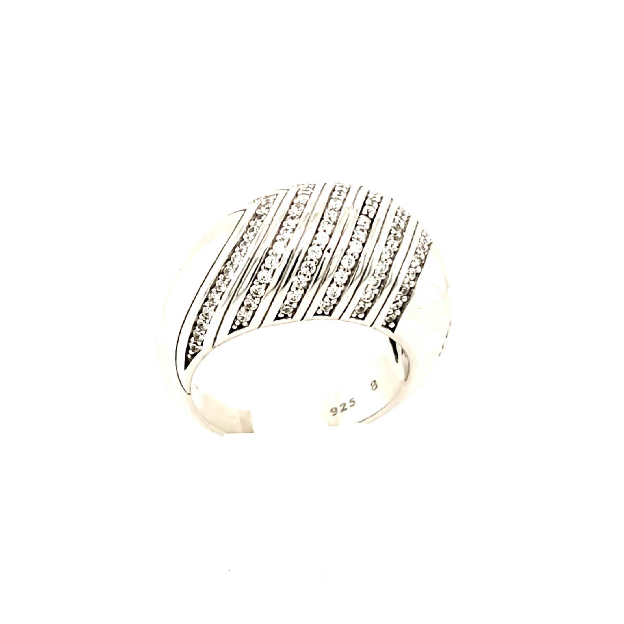 Ring Silber 925 Schmucksteine Gr.56