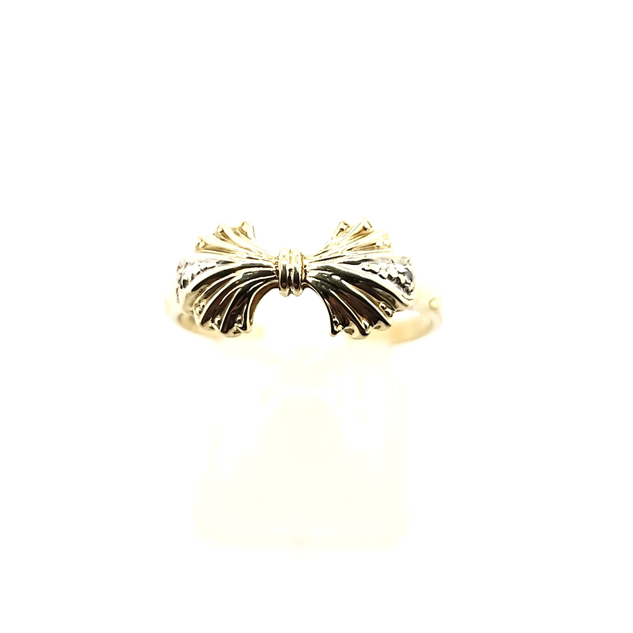 Ring Gelbweißgold 333 2 Diamanten je ca. 0,01ct Größe 55