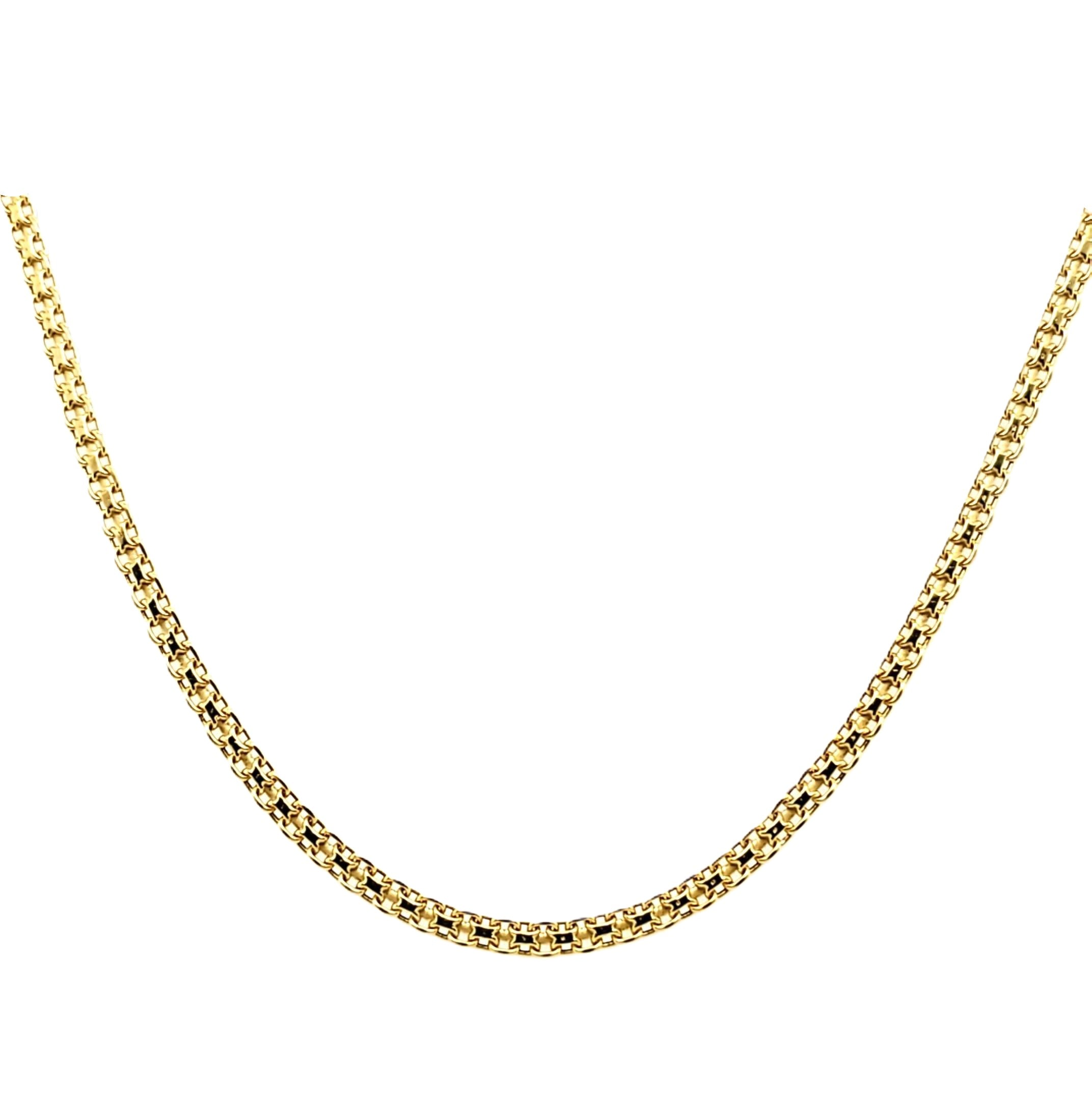 Kette Gelbgold 585 ca.45cm lang ca.3,0mm breit ca.1,25mm stark