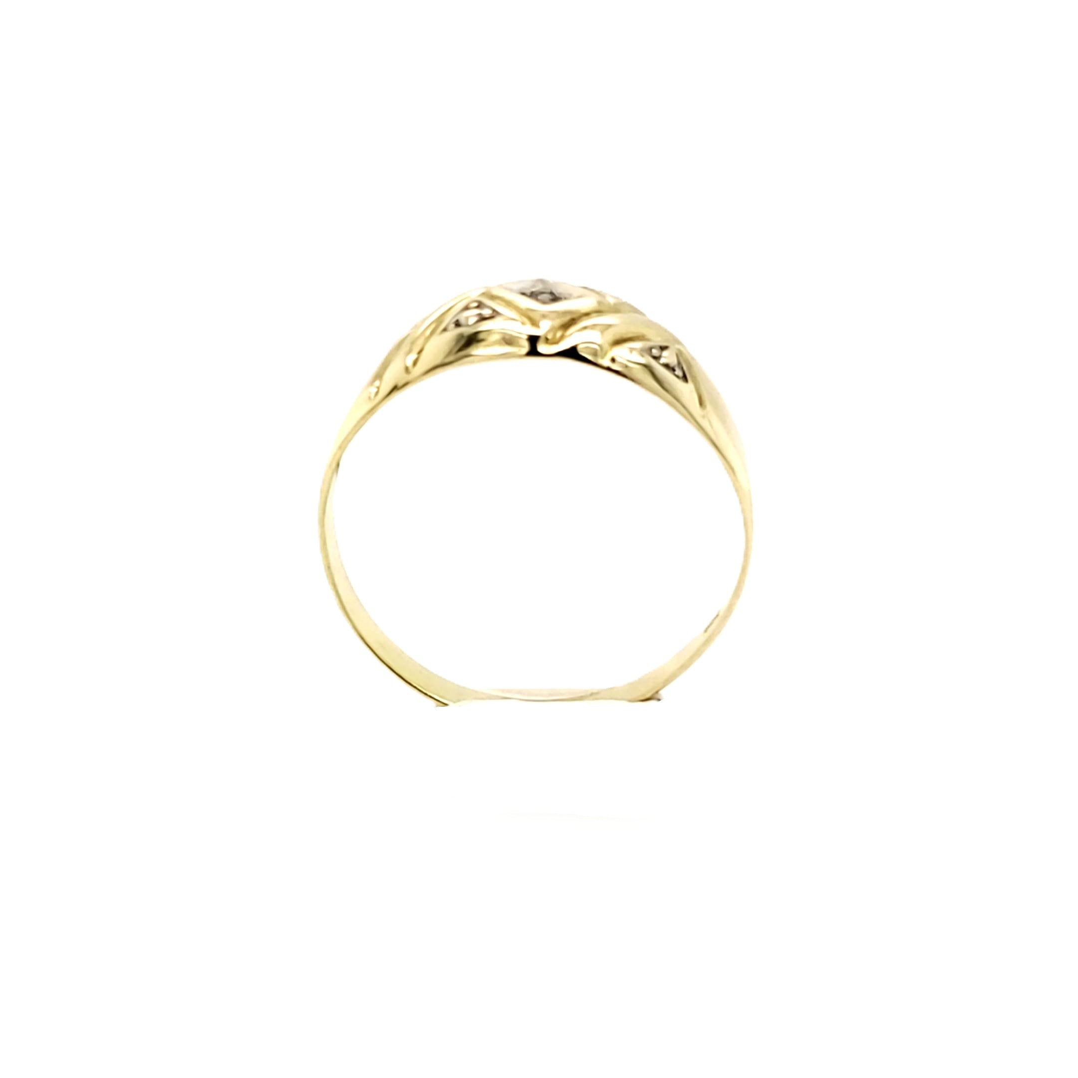 Ring Gelb Weißgold 333/8kt Gr.55