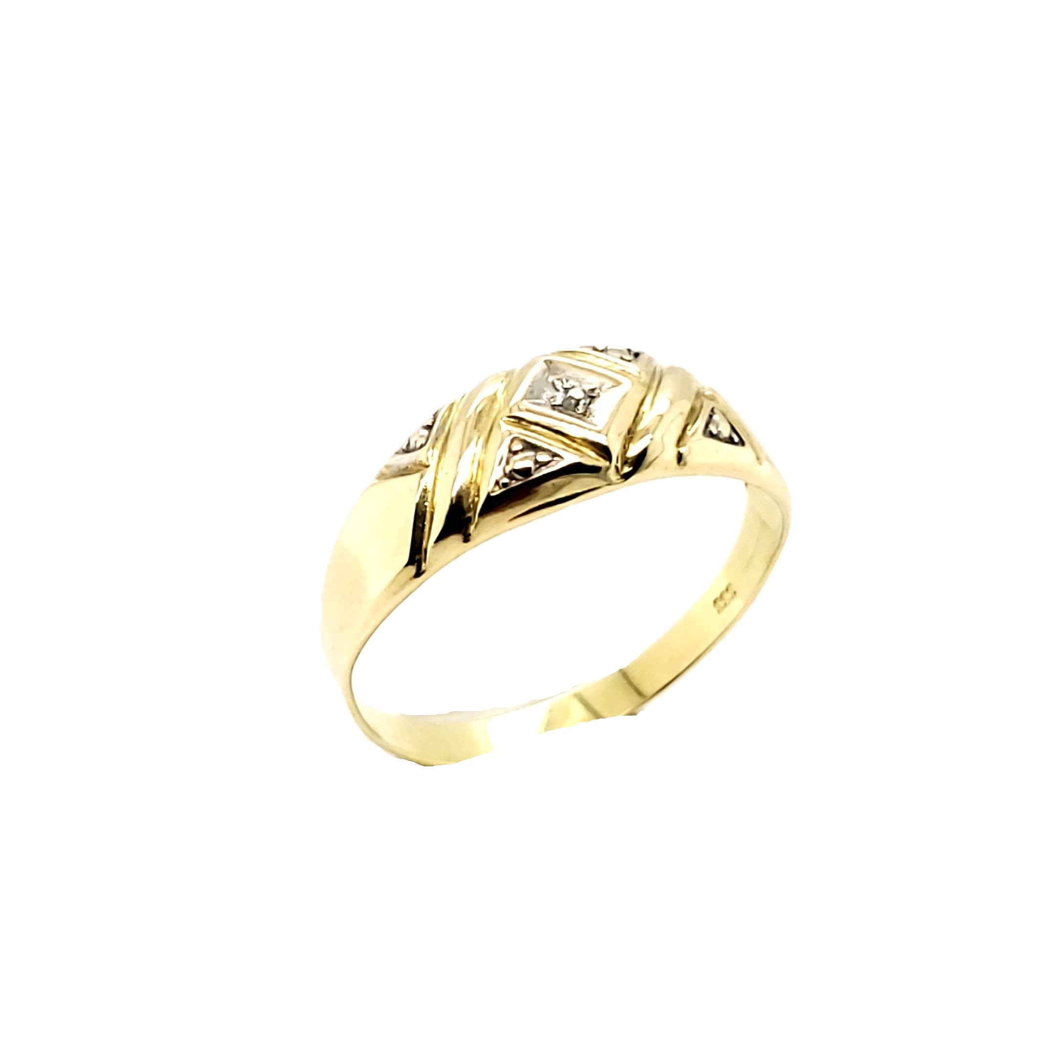Ring Gelb Weißgold 333/8kt Gr.55