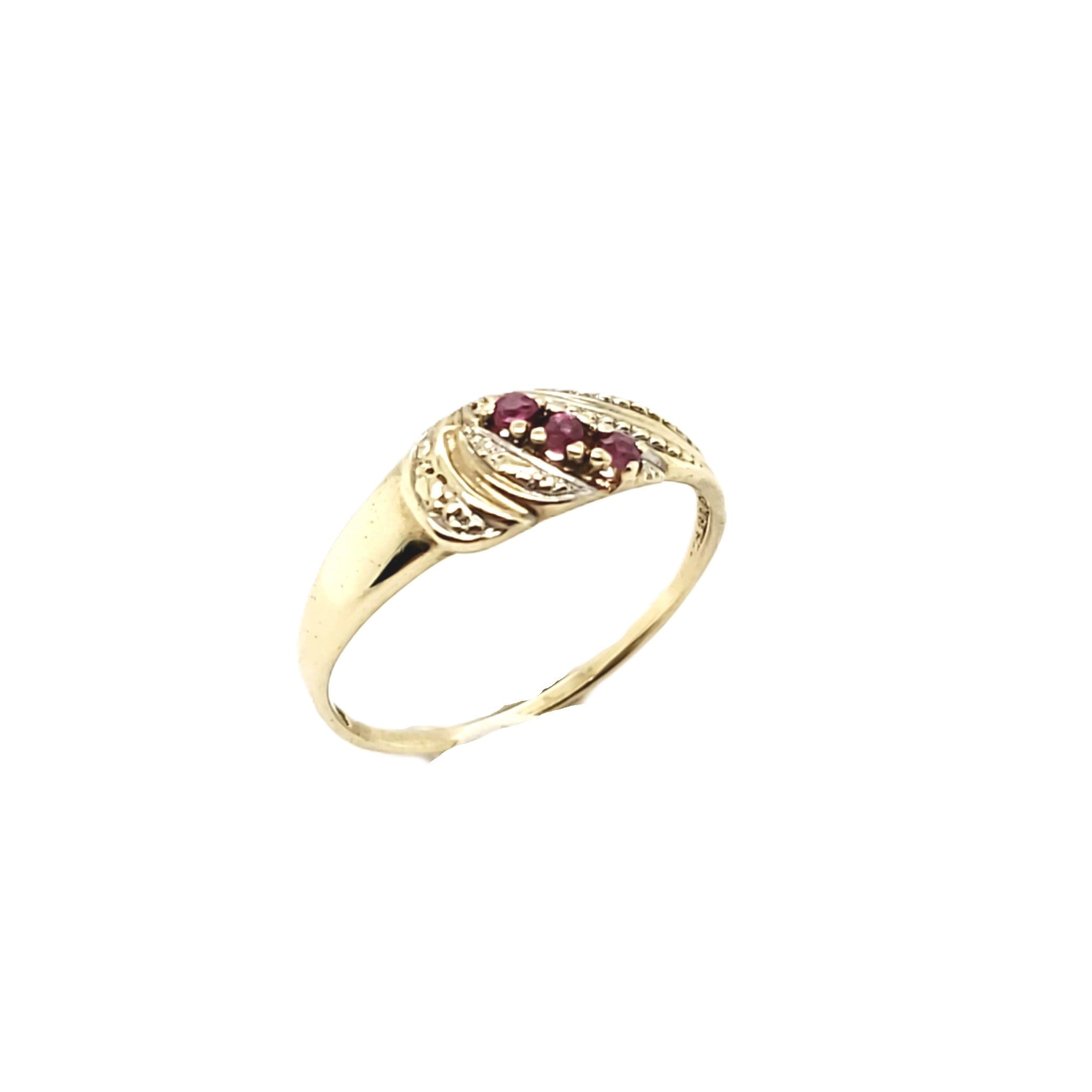 Ring Gelb Weißgold 333/8kt Gr.53