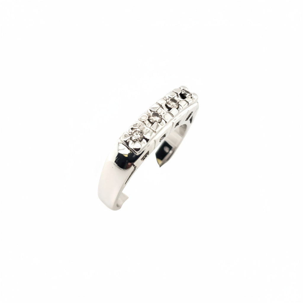 Ring Weißgold 585 4 Brillanten a.ca.0,05ct zus.ca.0,20ct