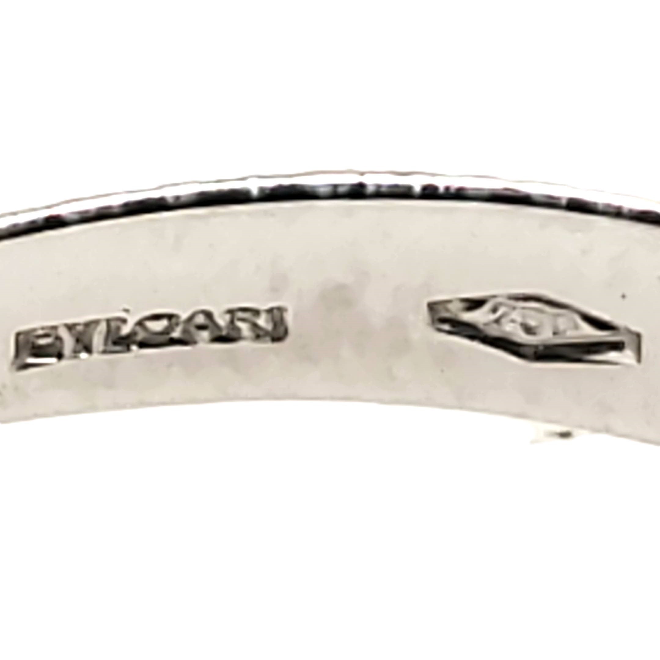 Bvlgari Flip Onyx Ring 750 Weißgold 7 Brillanten Gr.55 215878