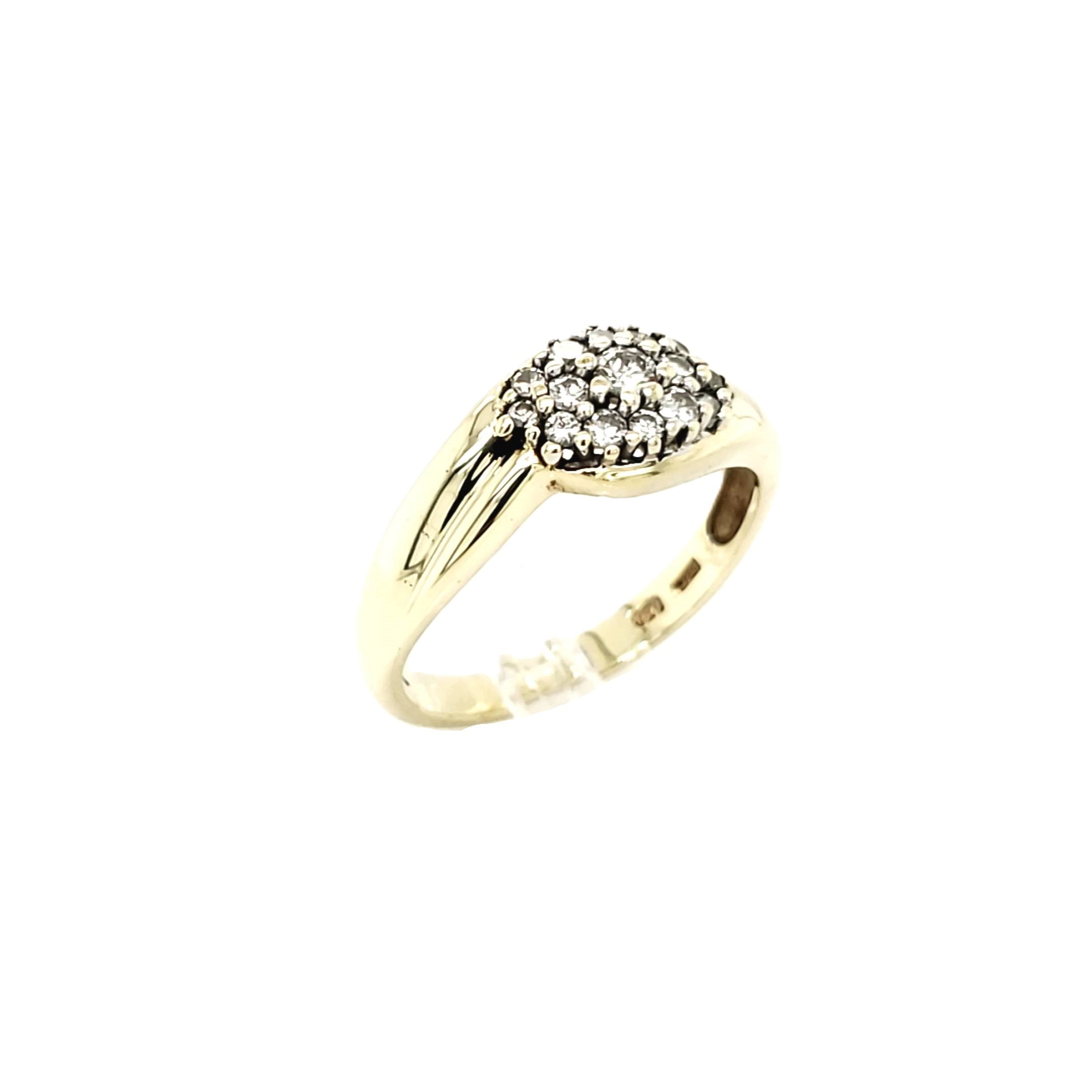 Brillantring Gelbgold 585 Gr.52