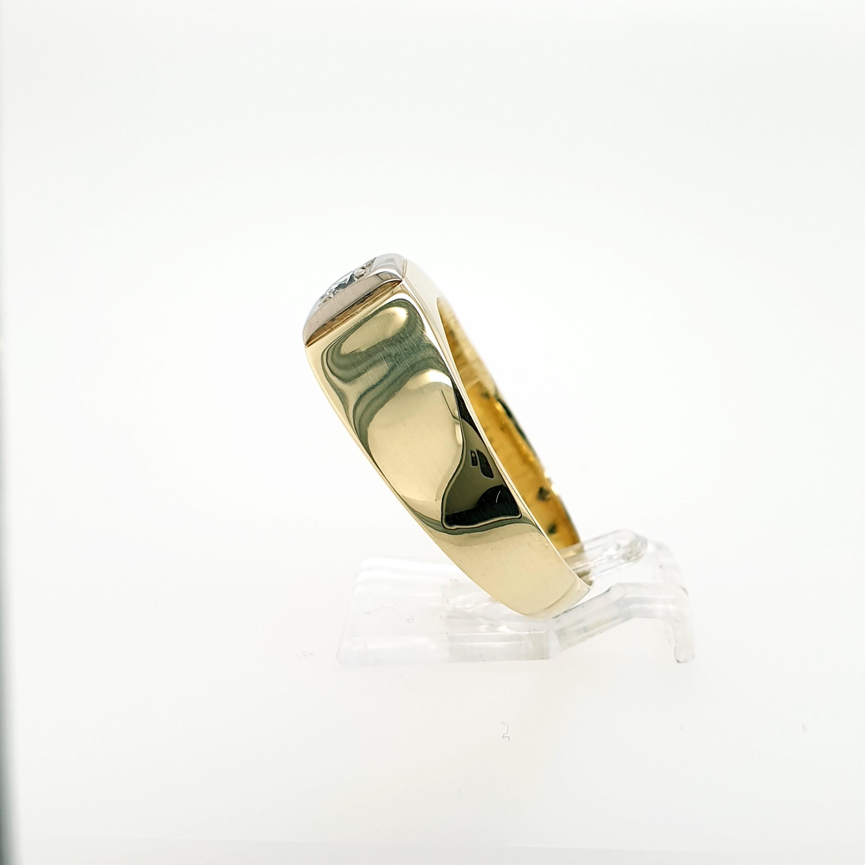 Brillant 0,2ct Solitär Ring 585 Gelbgold 14kt Gr.66/26