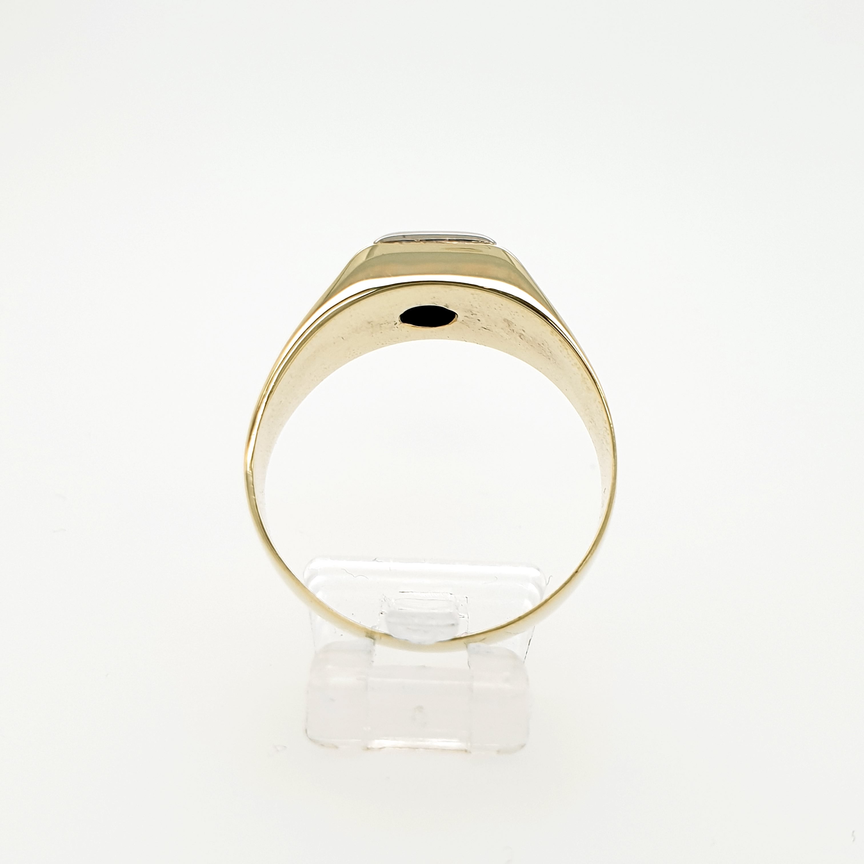 Brillant 0,2ct Solitär Ring 585 Gelbgold 14kt Gr.66/26