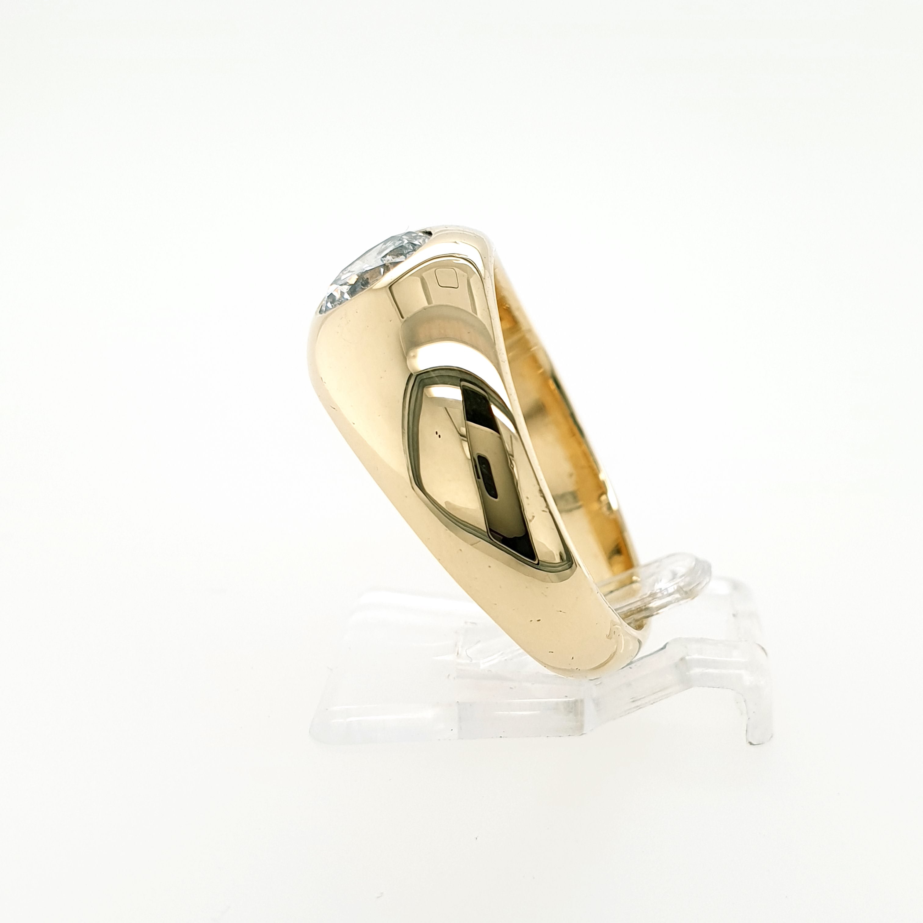 Brillant 1,25ct Solitär Ring 585 Gelbgold 14kt Gr.63/23