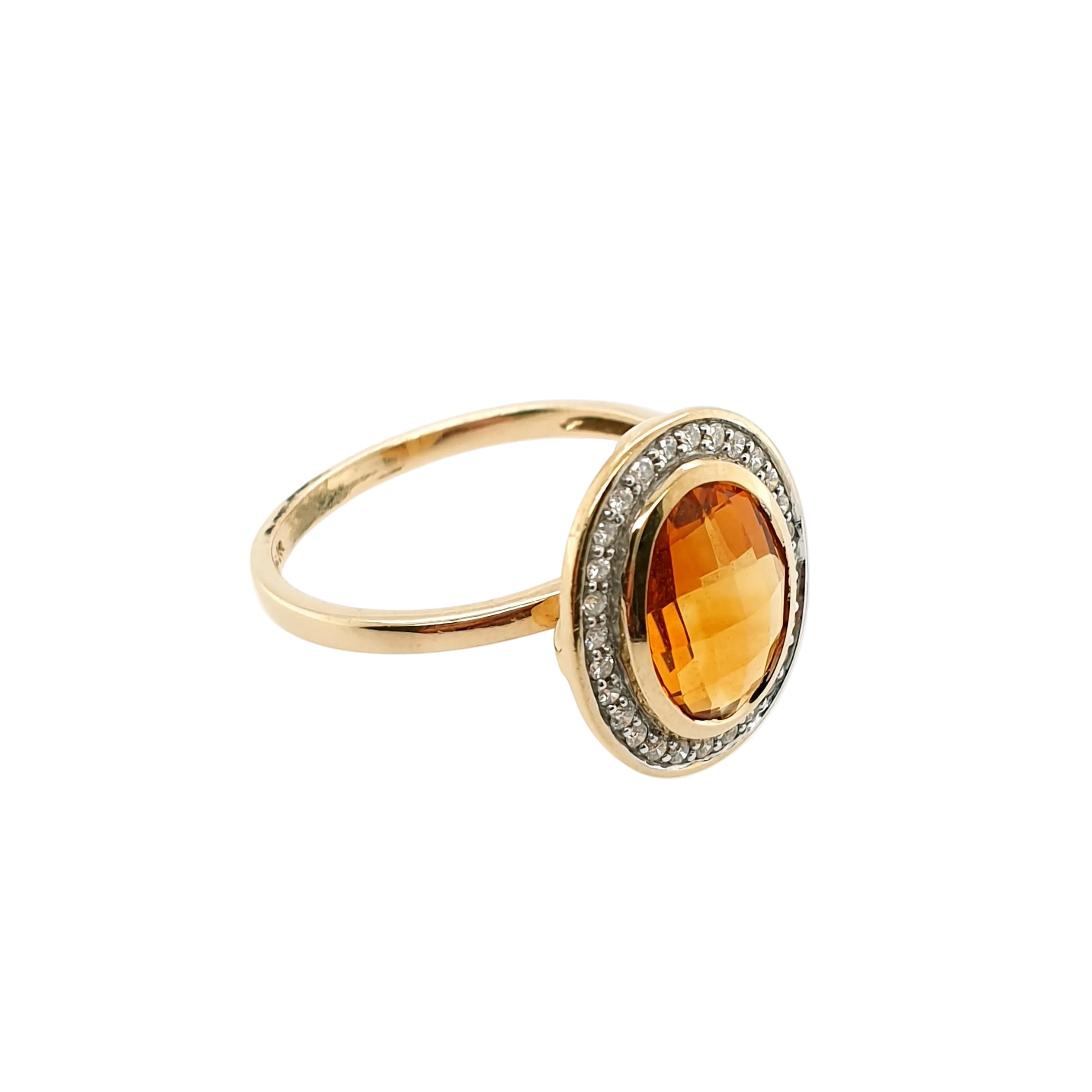 Ring Goldring 585/14kt Gelbgold Gr.60 Zirkonia