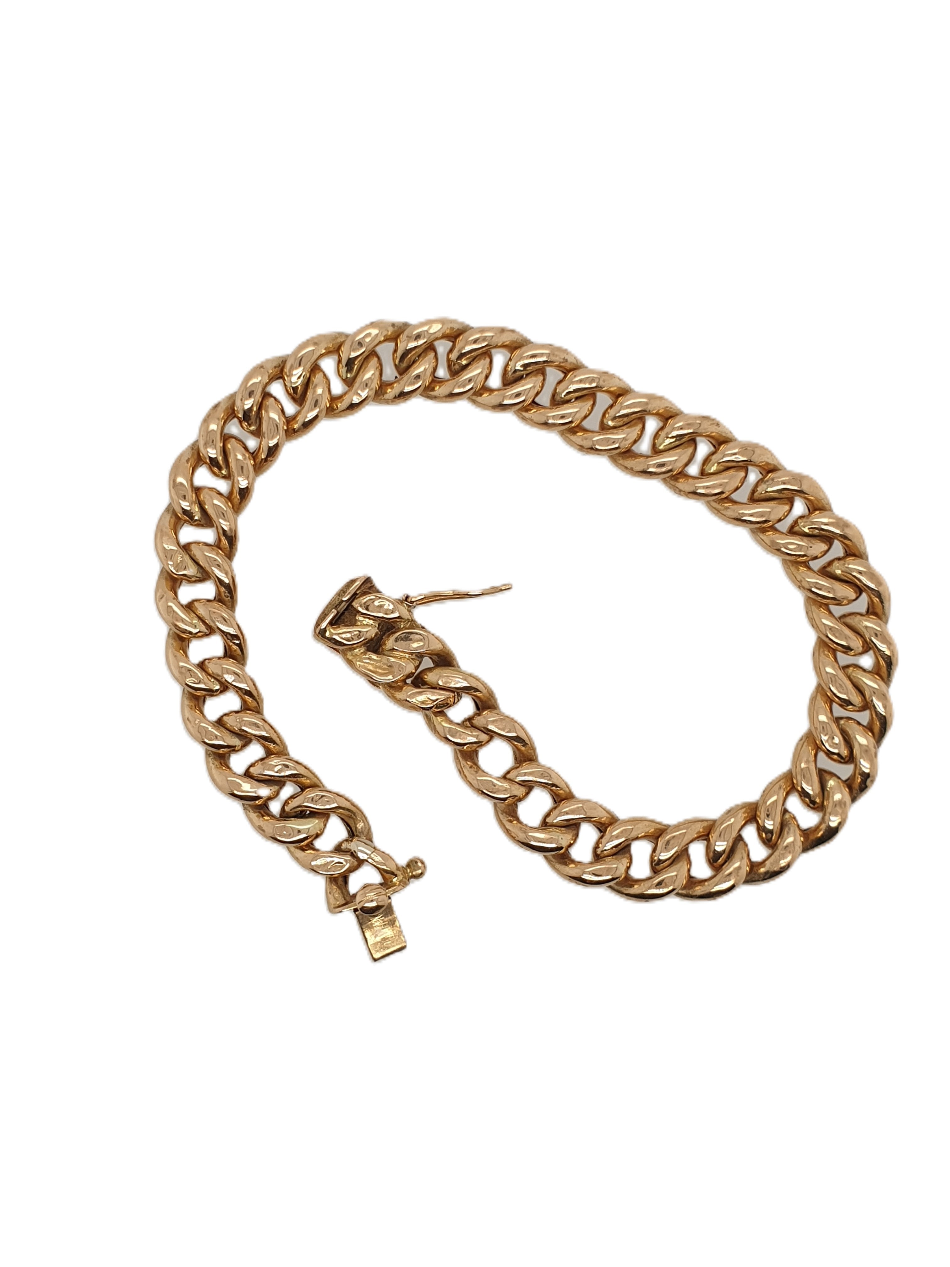 Gold Panzerarmband 750/18kt 19cm