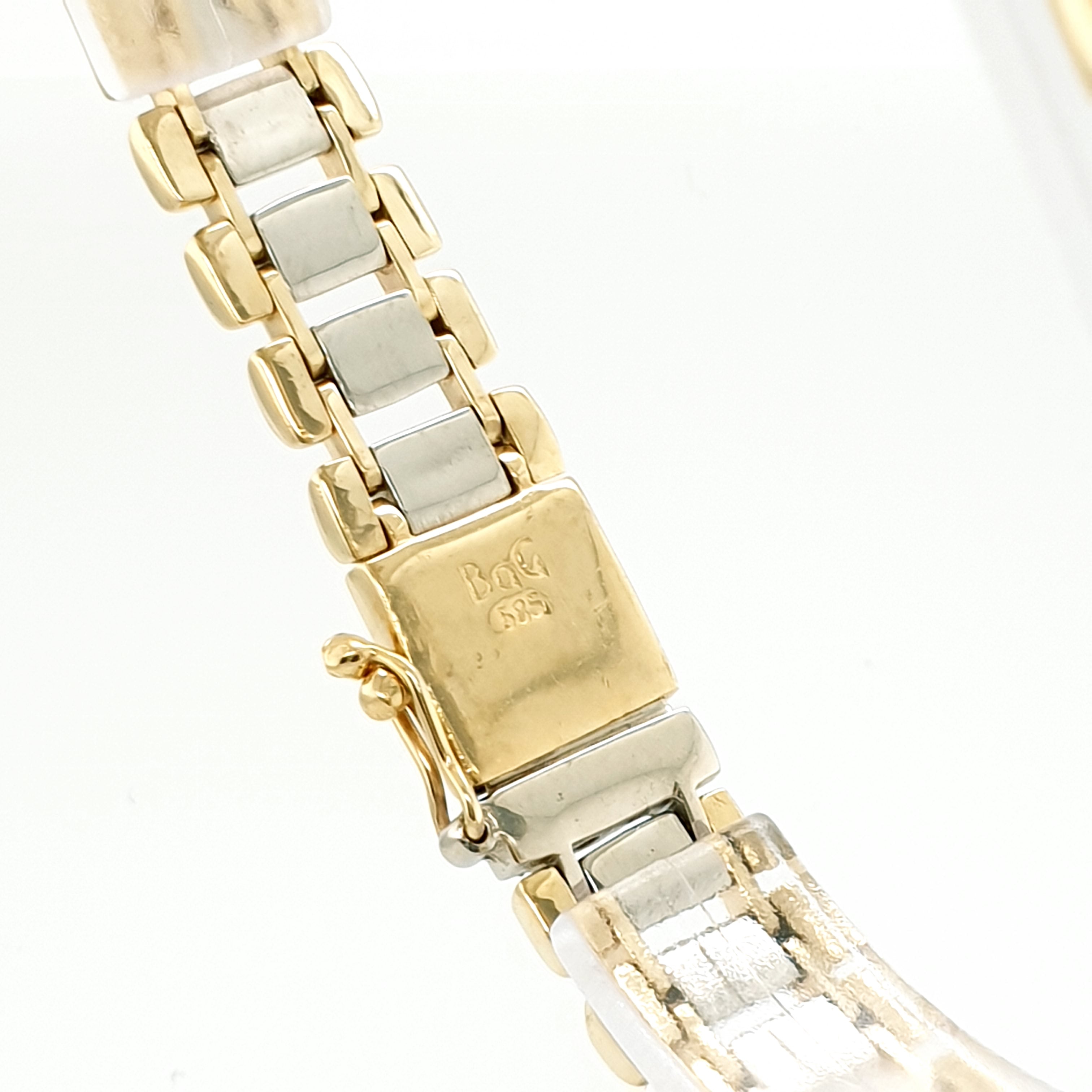 Armband 585 14kt Gold Bicolor L: 22,5 cm