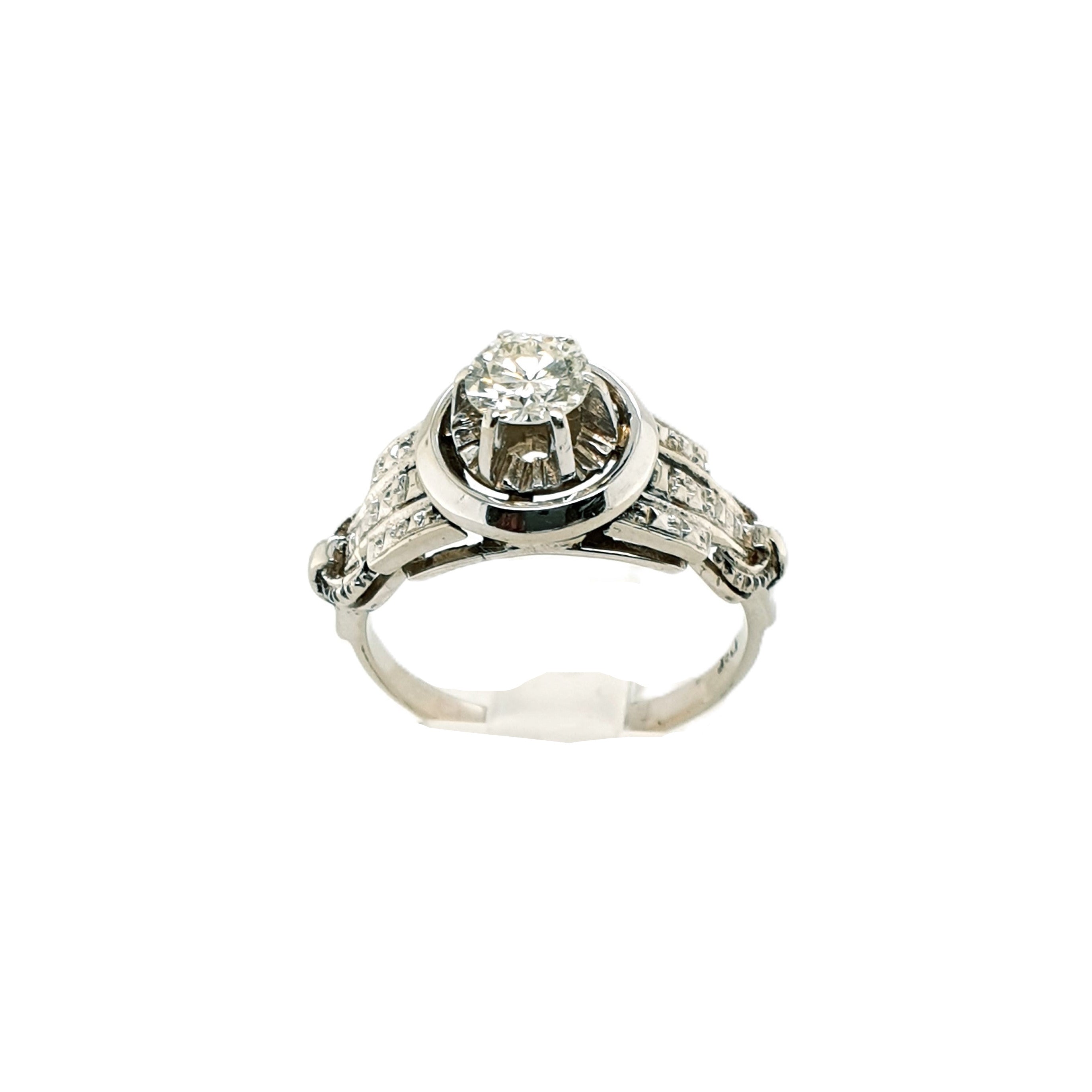 Brillant Weißgold Ring 750/18kt Gr.55