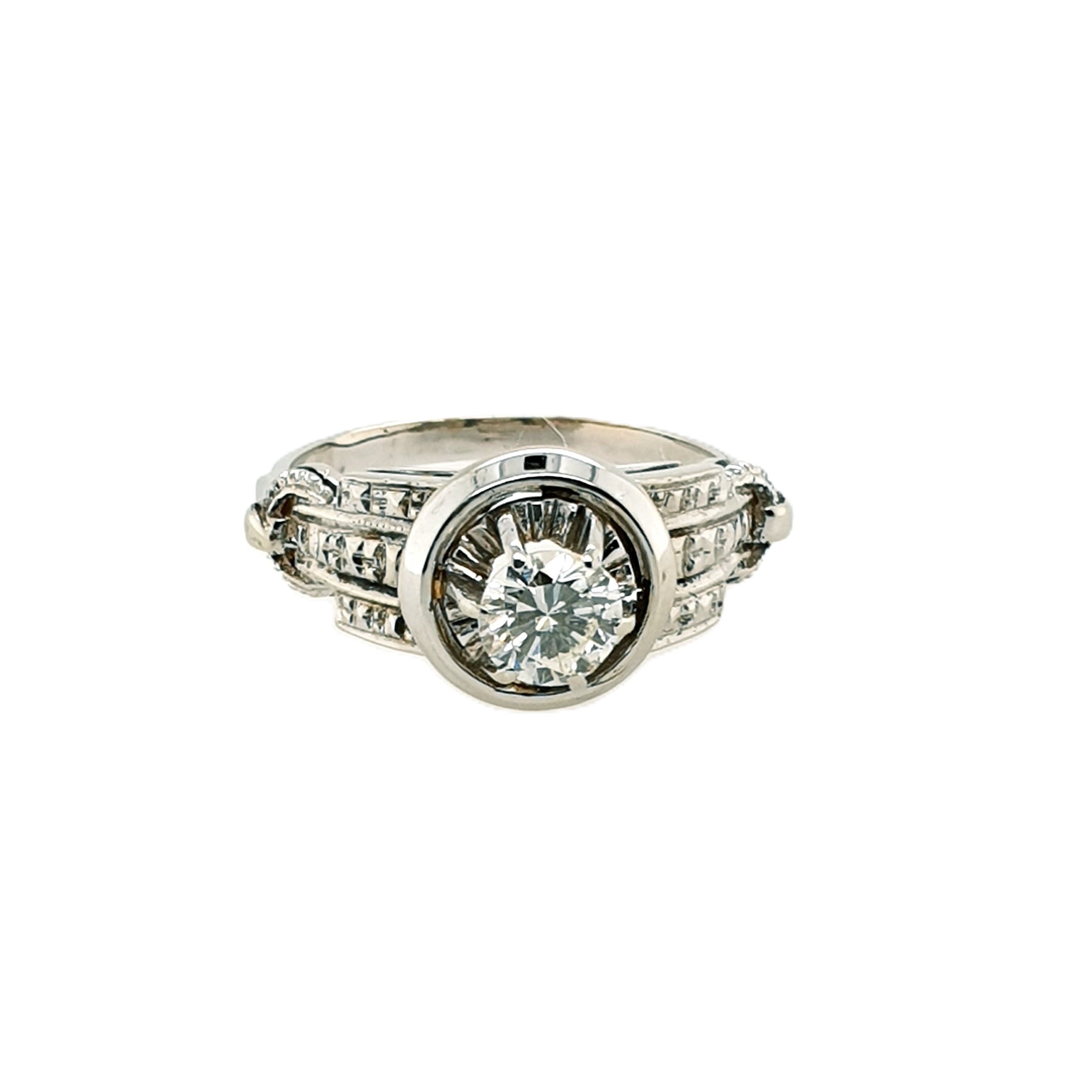 Brillant Weißgold Ring 750/18kt Gr.55