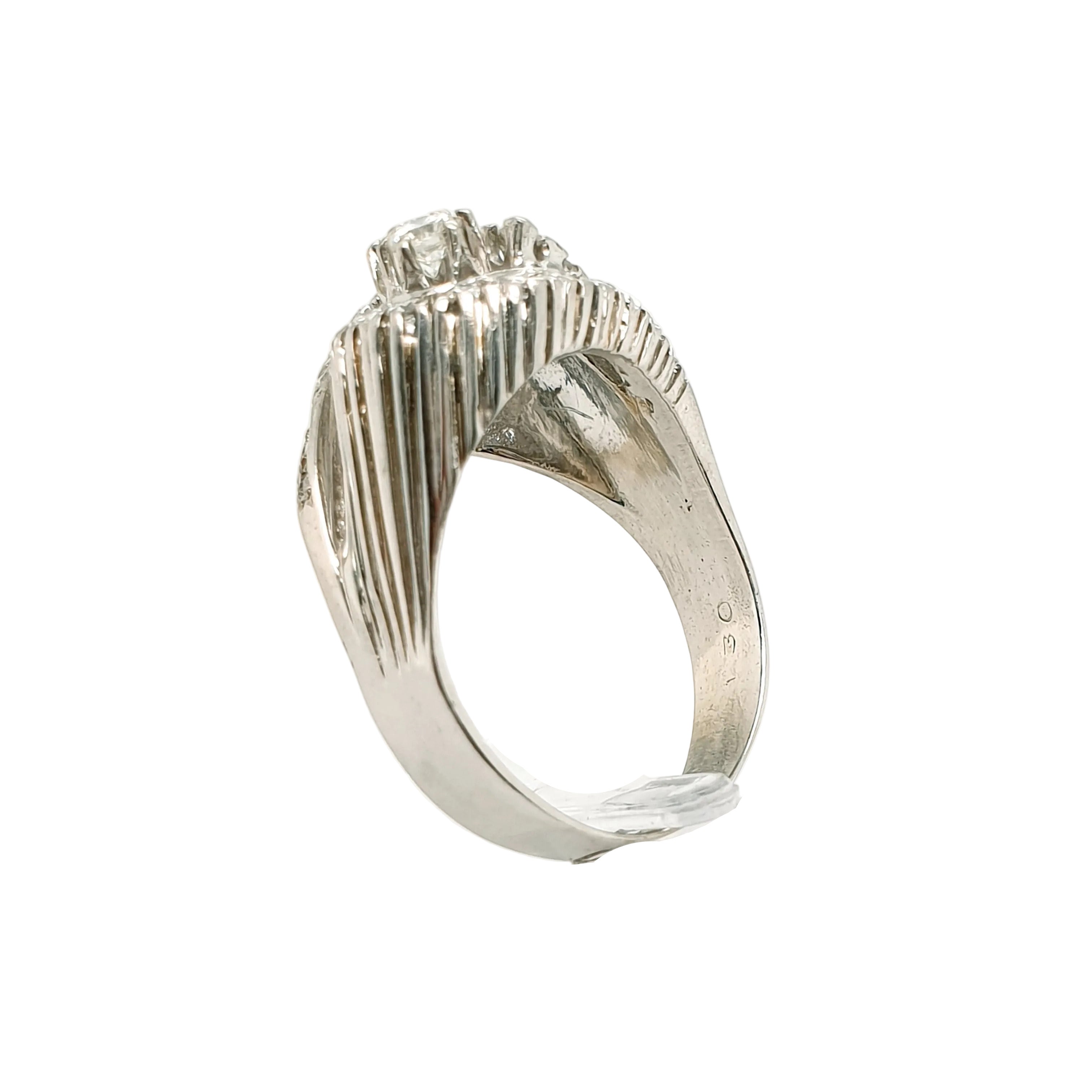 Brillant Ring Weißgold 750 18 Karat Gr. 59