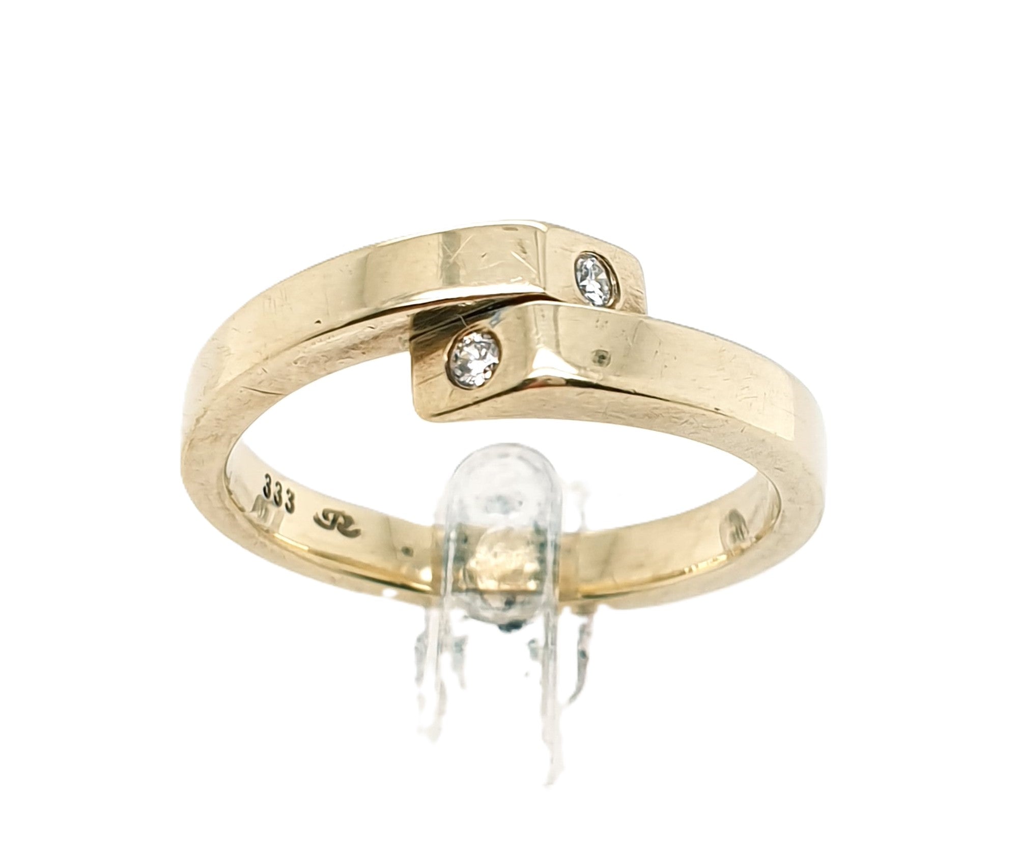 Ring Goldring Brillanten 333/8kt Gelbgold Gr.57