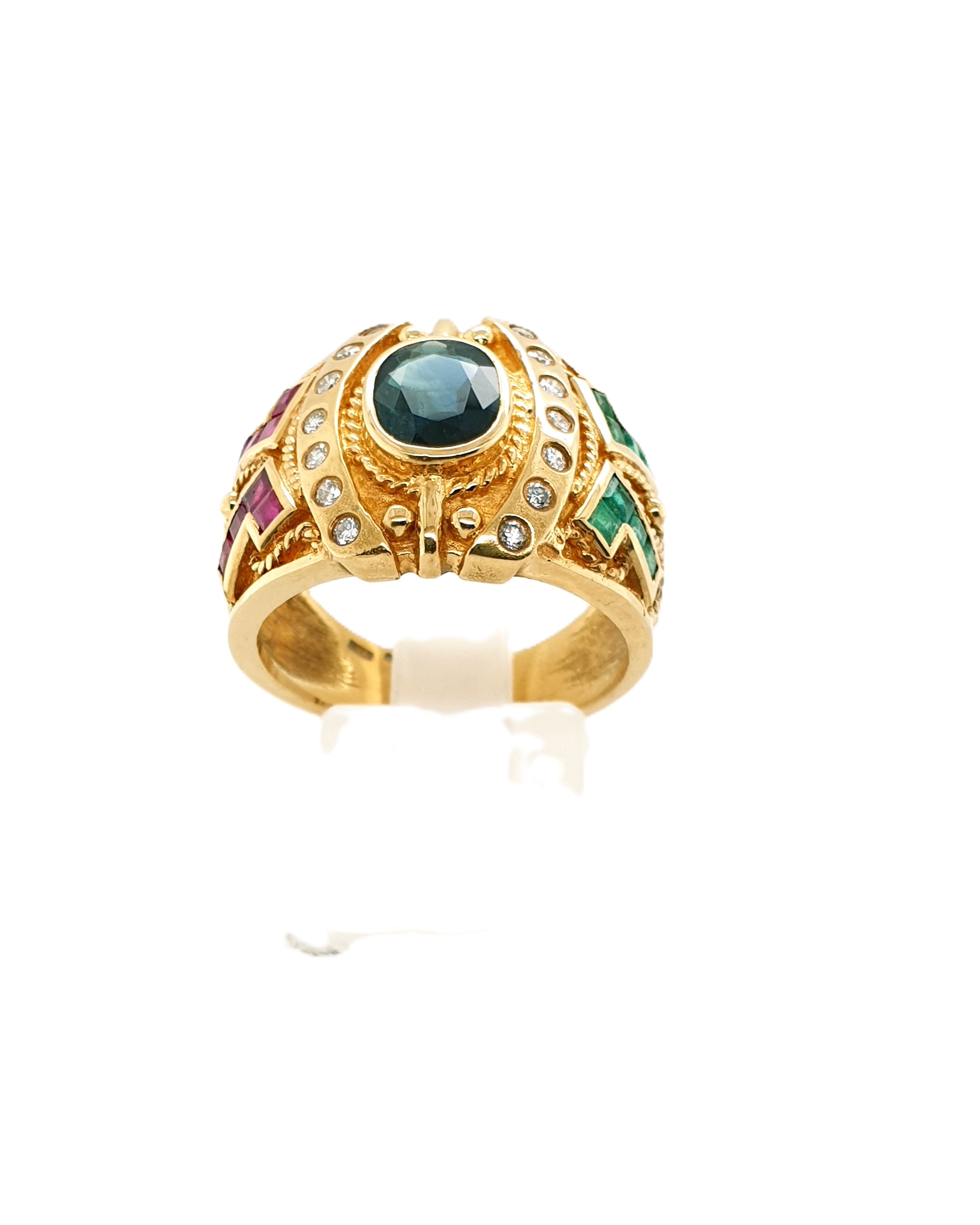Brillant Gold Ring 750/18kt Gr.57