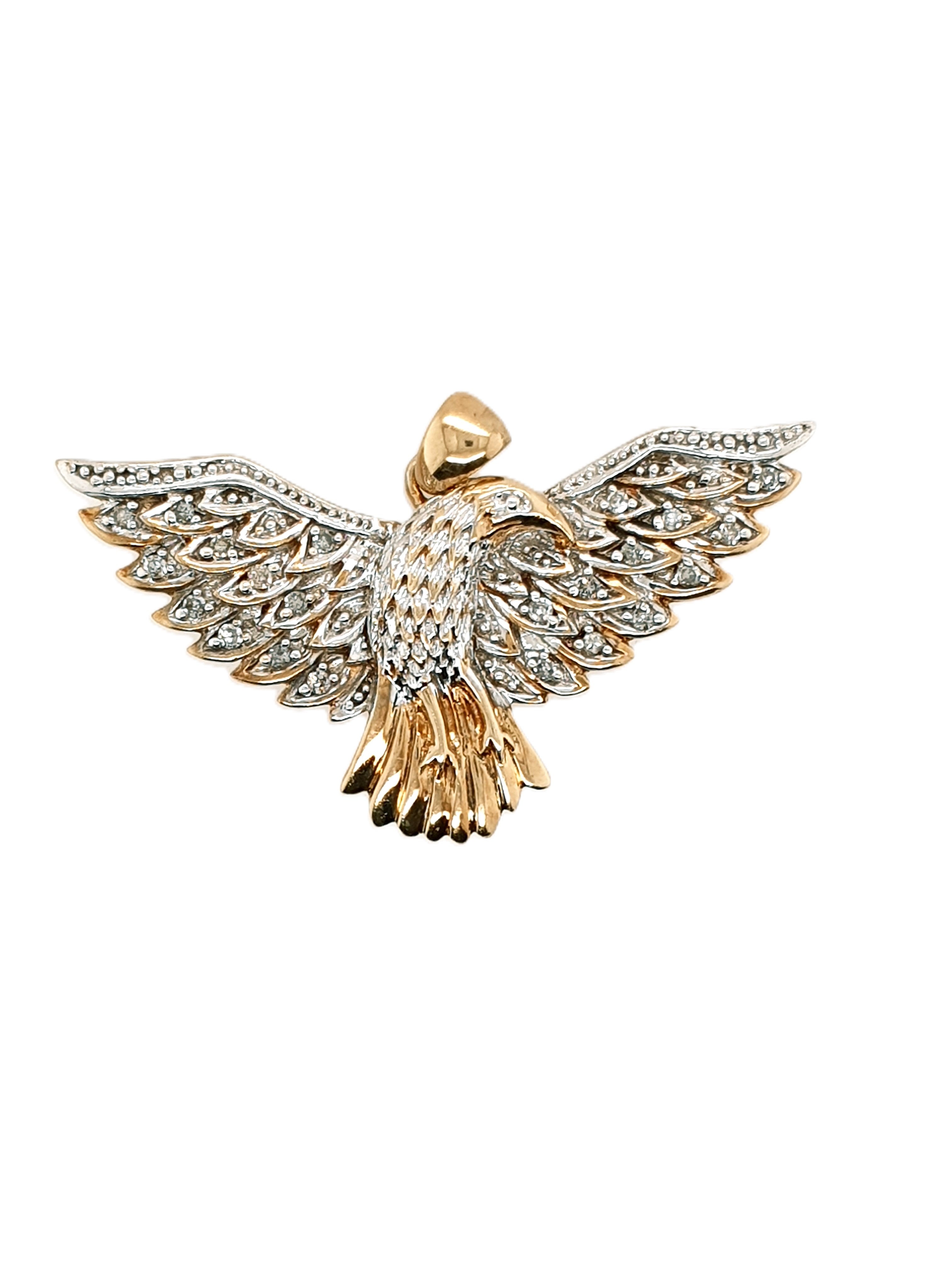 Brillant Anhänger Gold 585/14kt Adler
