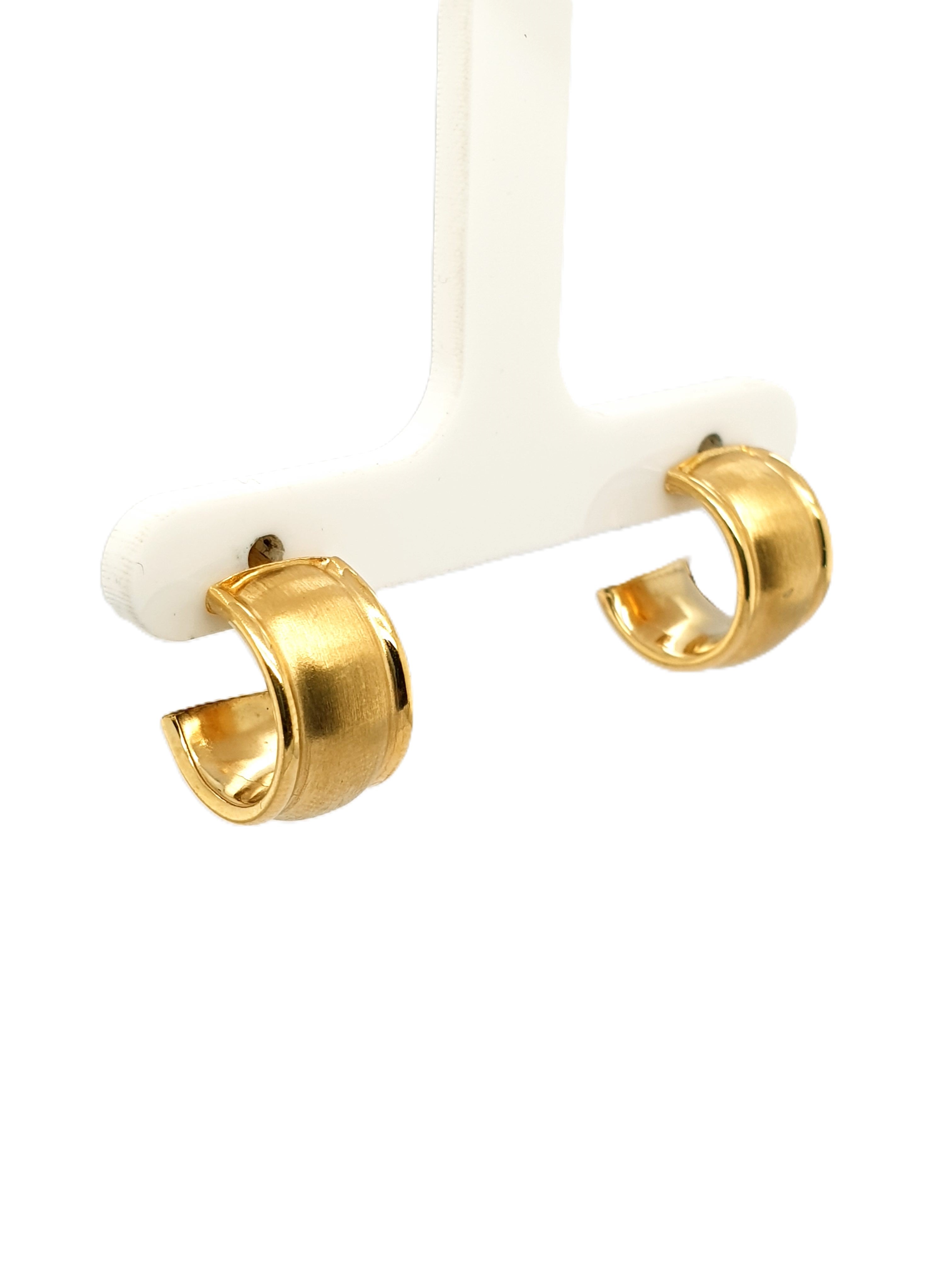 Gold Ohrringe mini Creolen 585/14kt